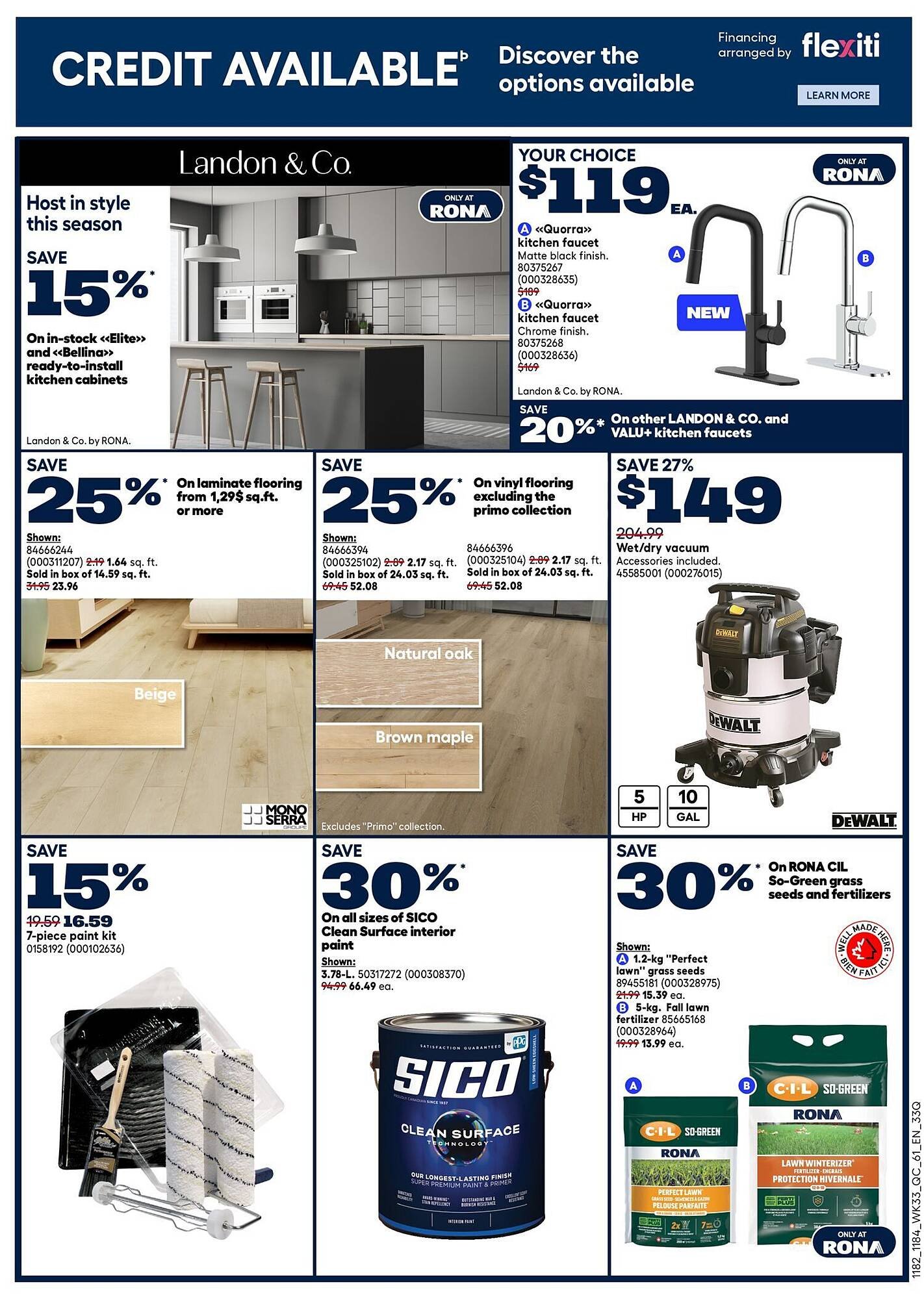 RONA flyer