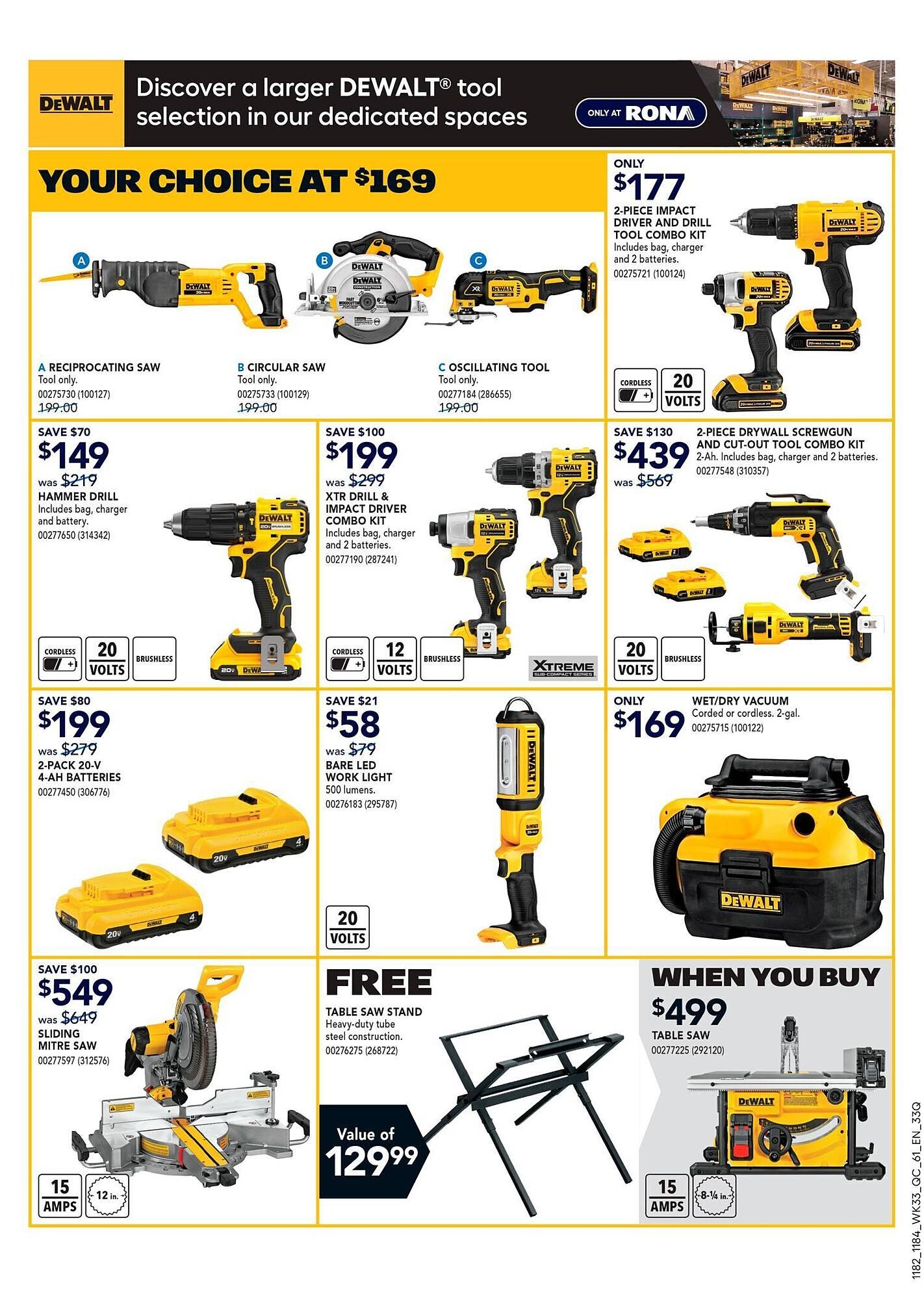 RONA flyer
