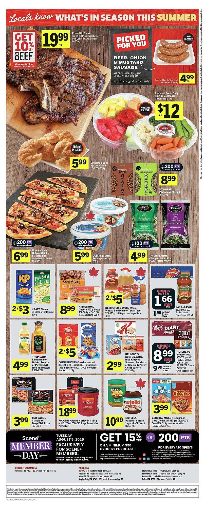 IGA flyer