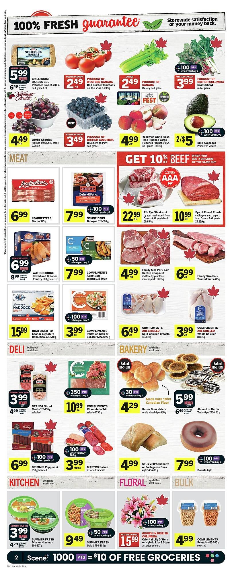 IGA flyer