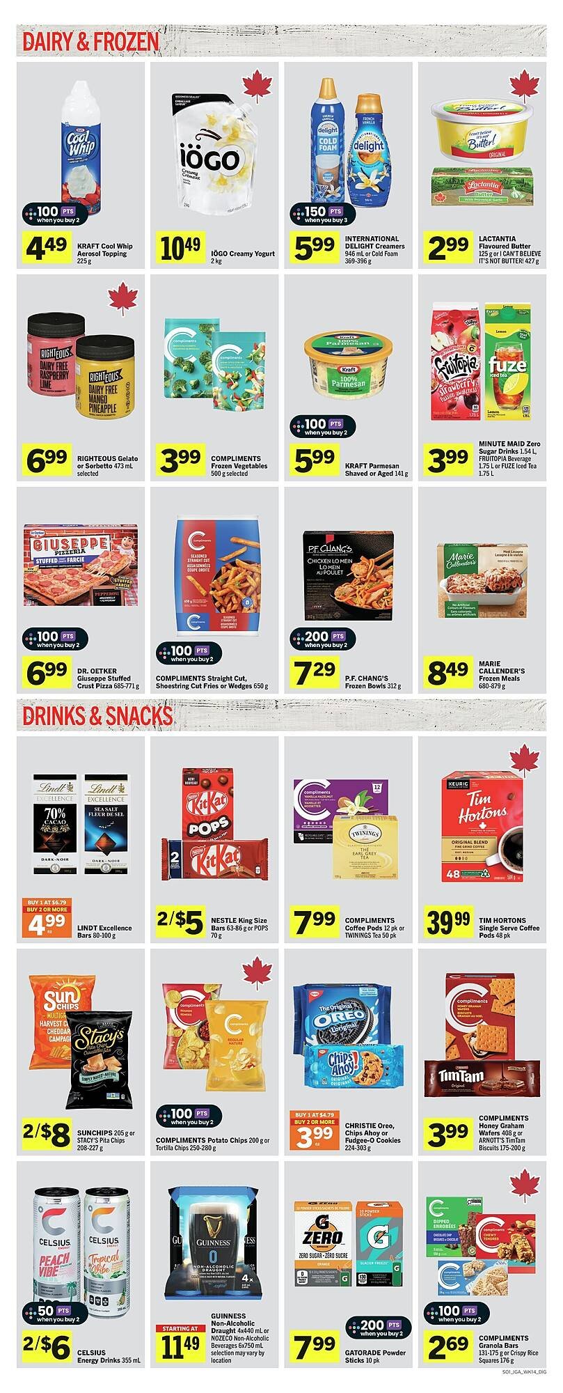 IGA flyer