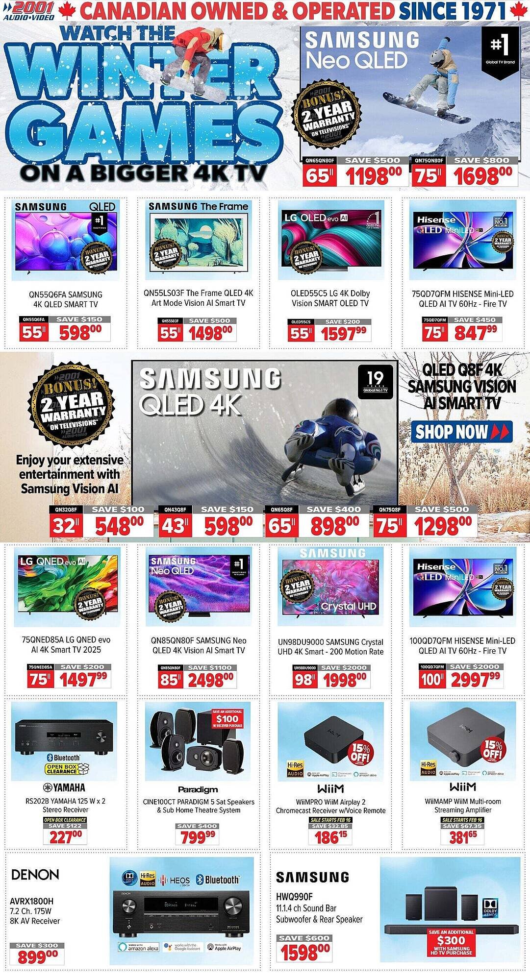 2001 Audio Video flyer (2026-02-13 - 2026-02-20) | 1