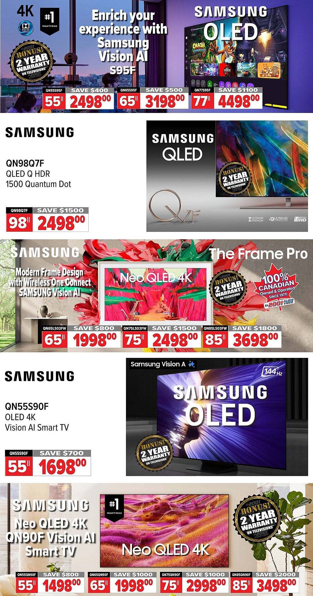 2001 Audio Video flyer