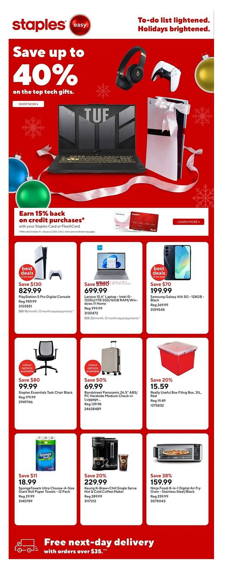 Staples flyer (2025-12-05 - 2025-12-11) | 1
