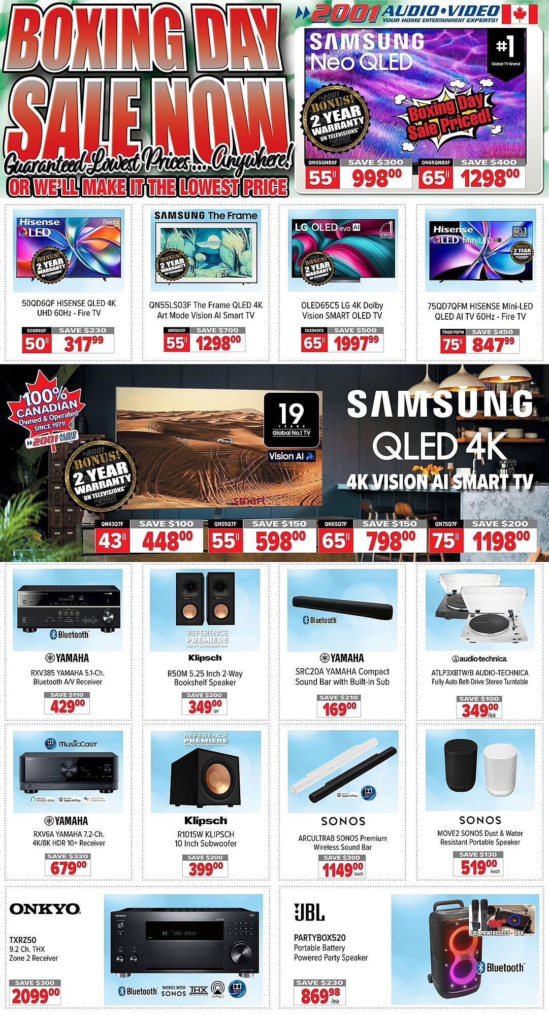 2001 Audio Video flyer (2025-12-19 - 2025-12-25) | 1