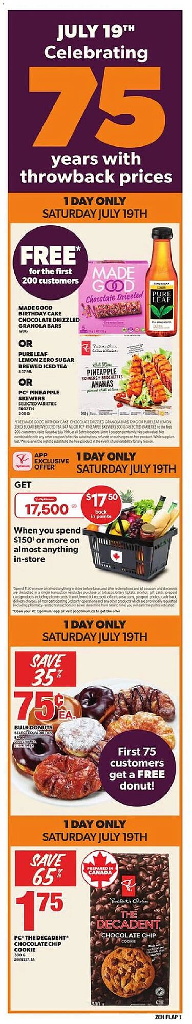 Zehrs Markets flyer (2025-07-17 - 2025-07-24) | 1