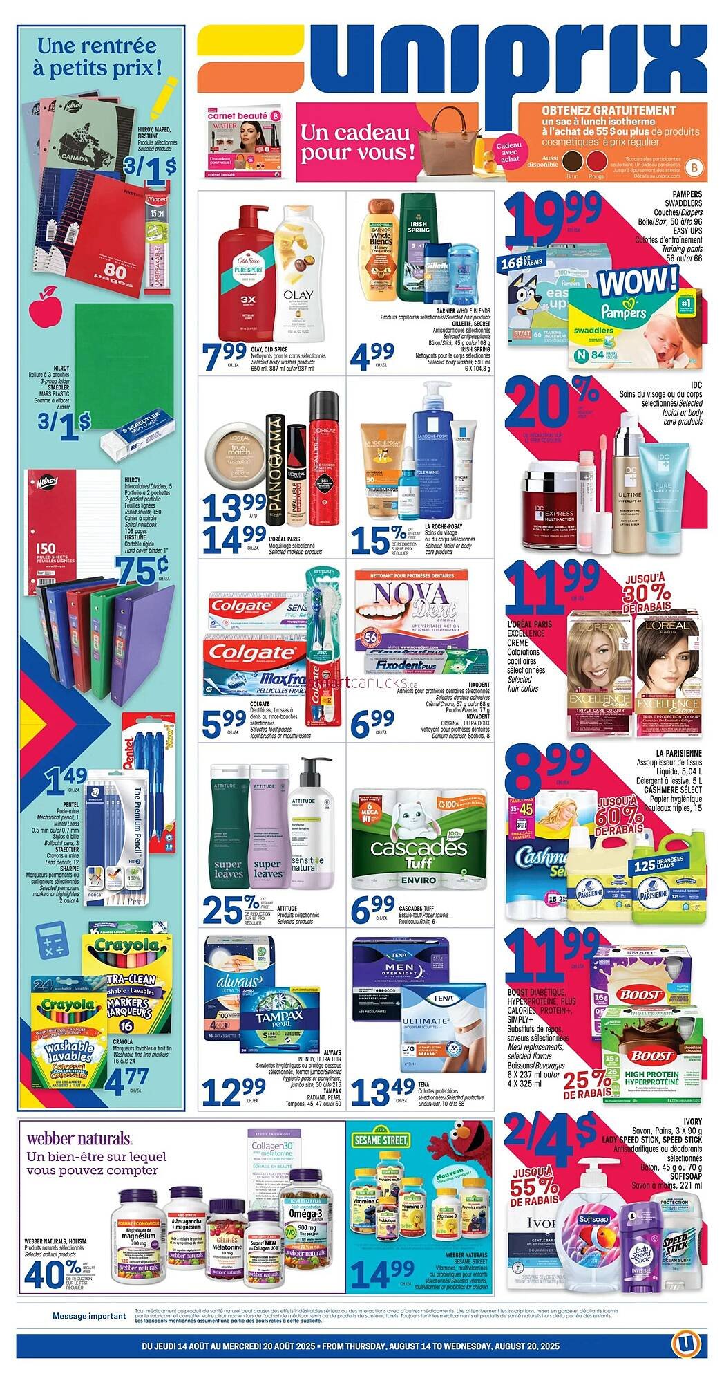 Uniprix flyer (2025-08-14 - 2025-08-27) | 1