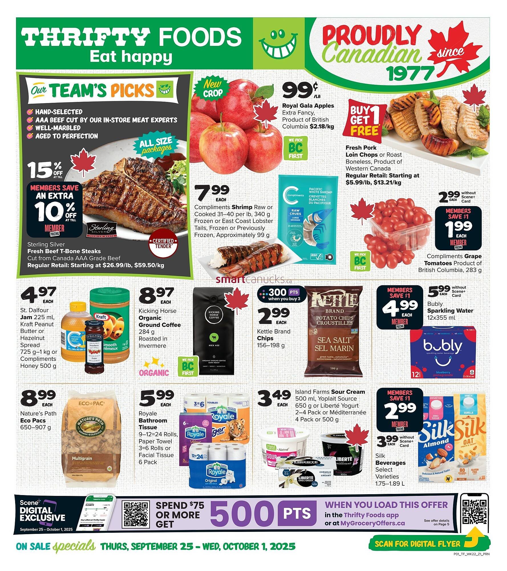 Thrifty Foods flyer (2025-09-25 - 2025-10-01) | 1