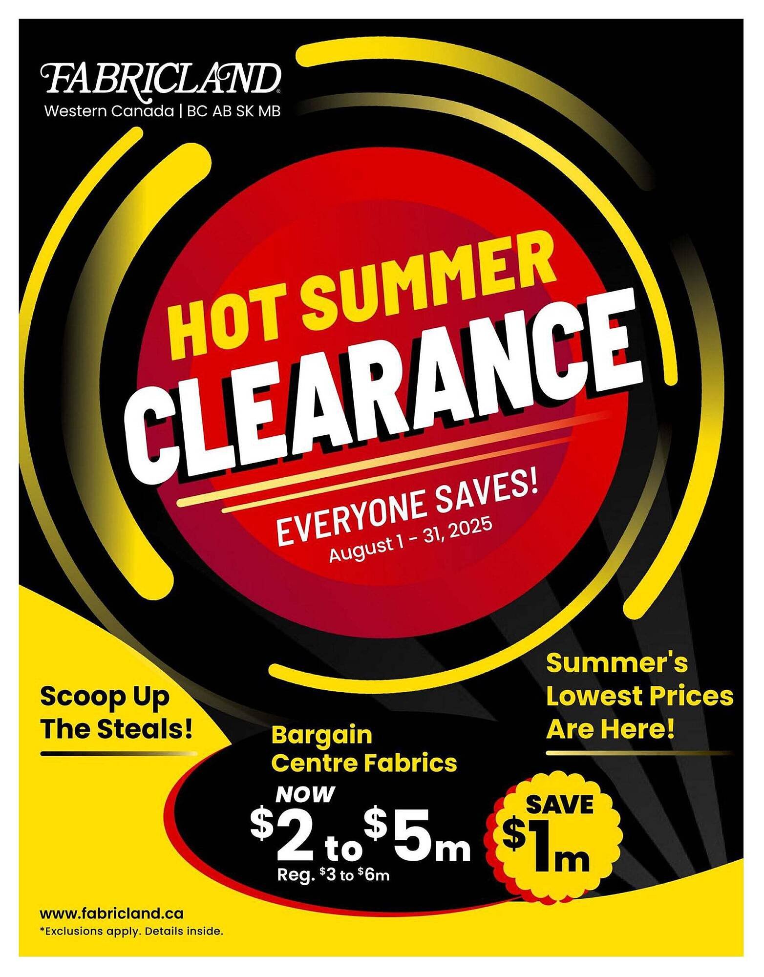 Fabricland flyer (2025-08-01 - 2025-08-08) | 1
