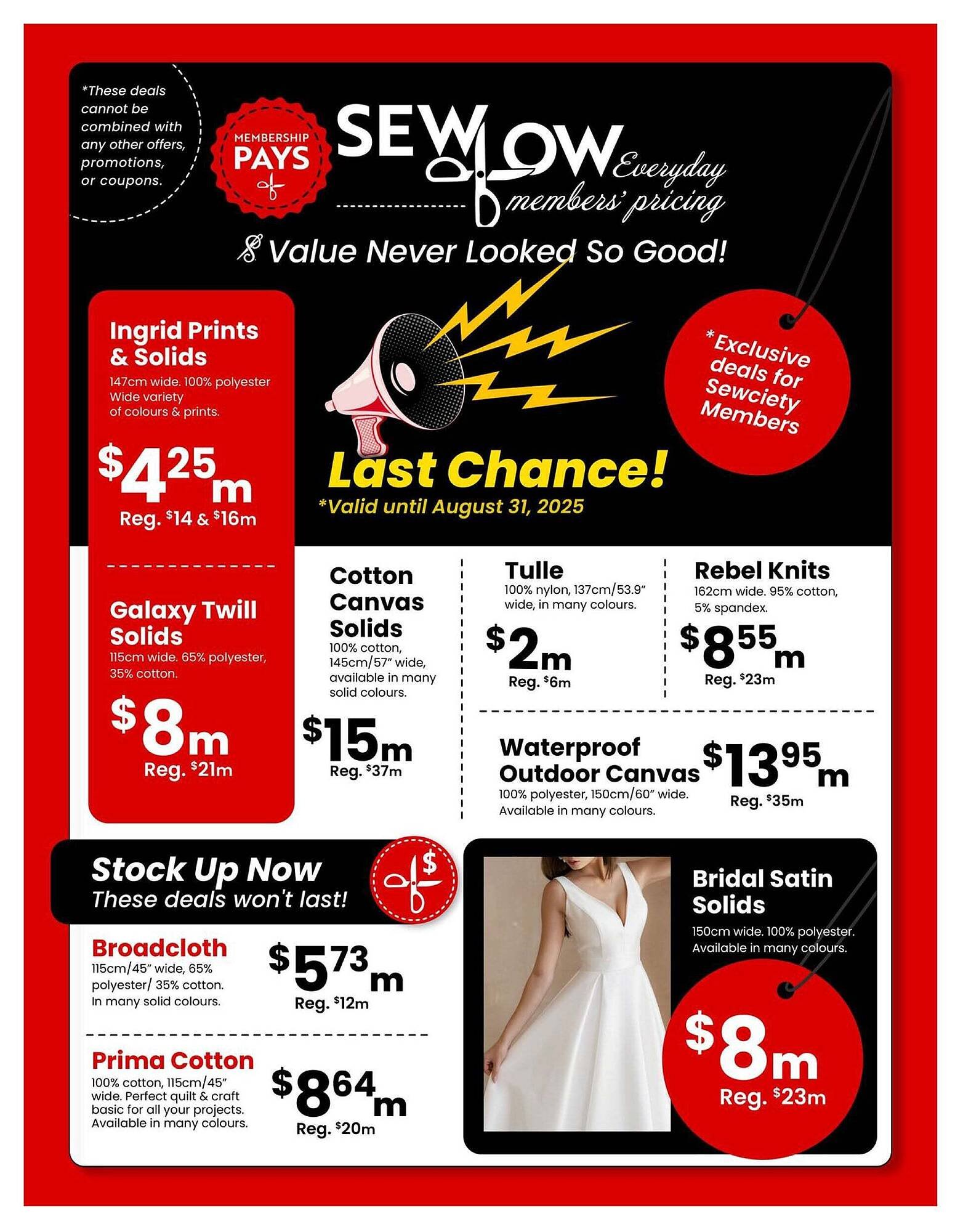 Fabricland flyer