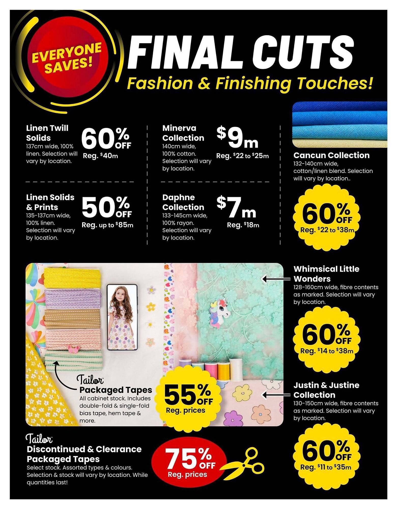 Fabricland flyer
