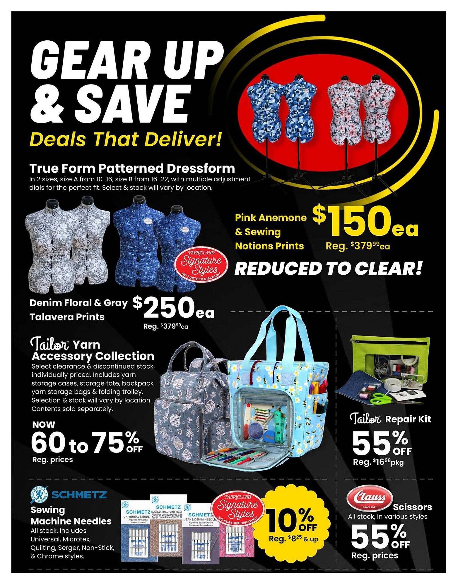 Fabricland flyer