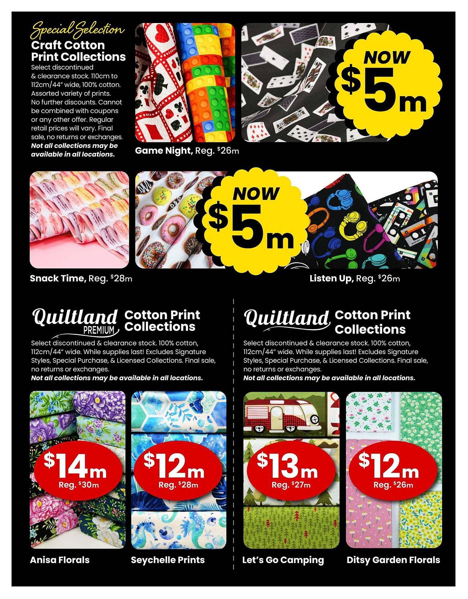 Fabricland flyer