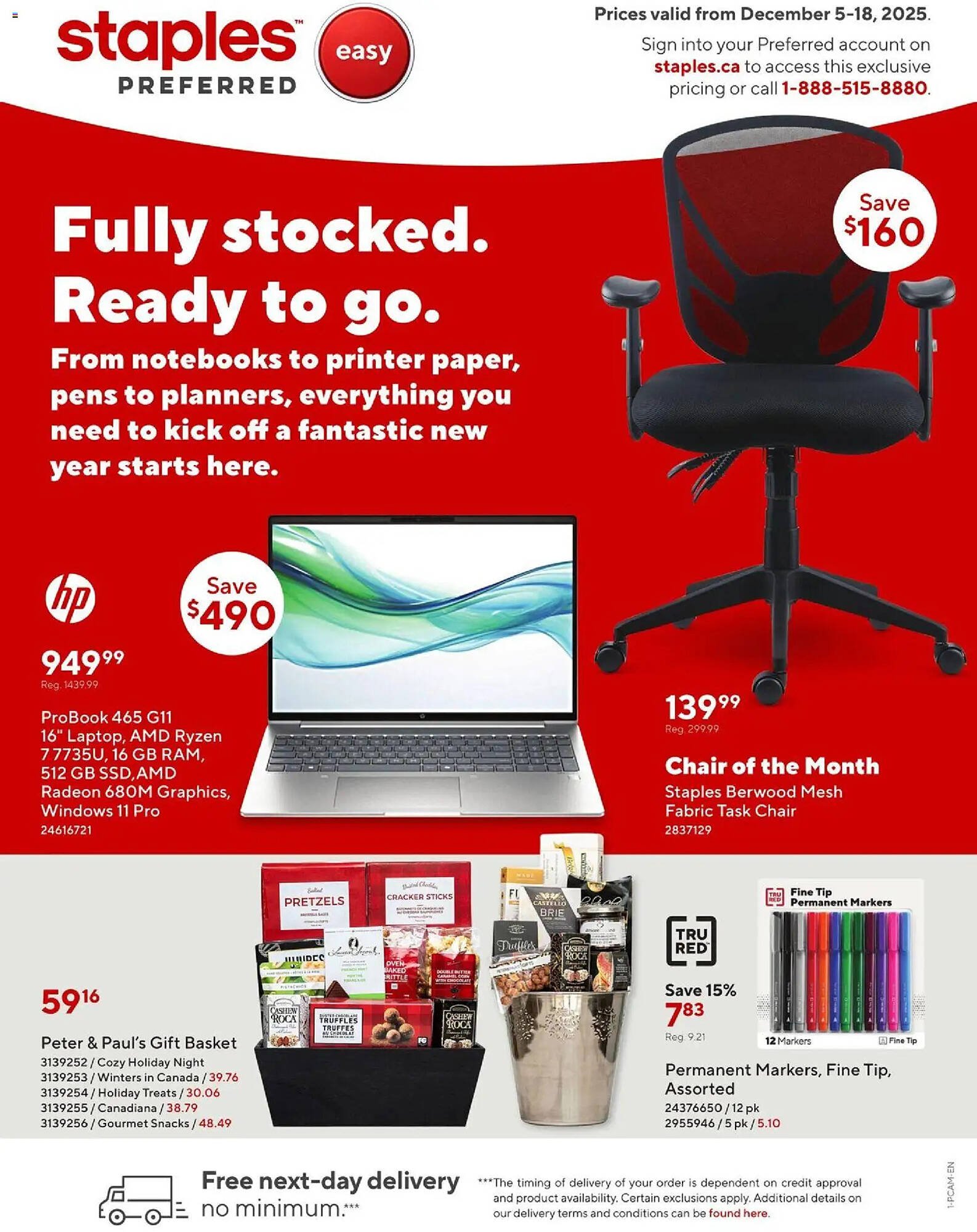 Staples flyer (2025-12-05 - 2025-12-18) | 1