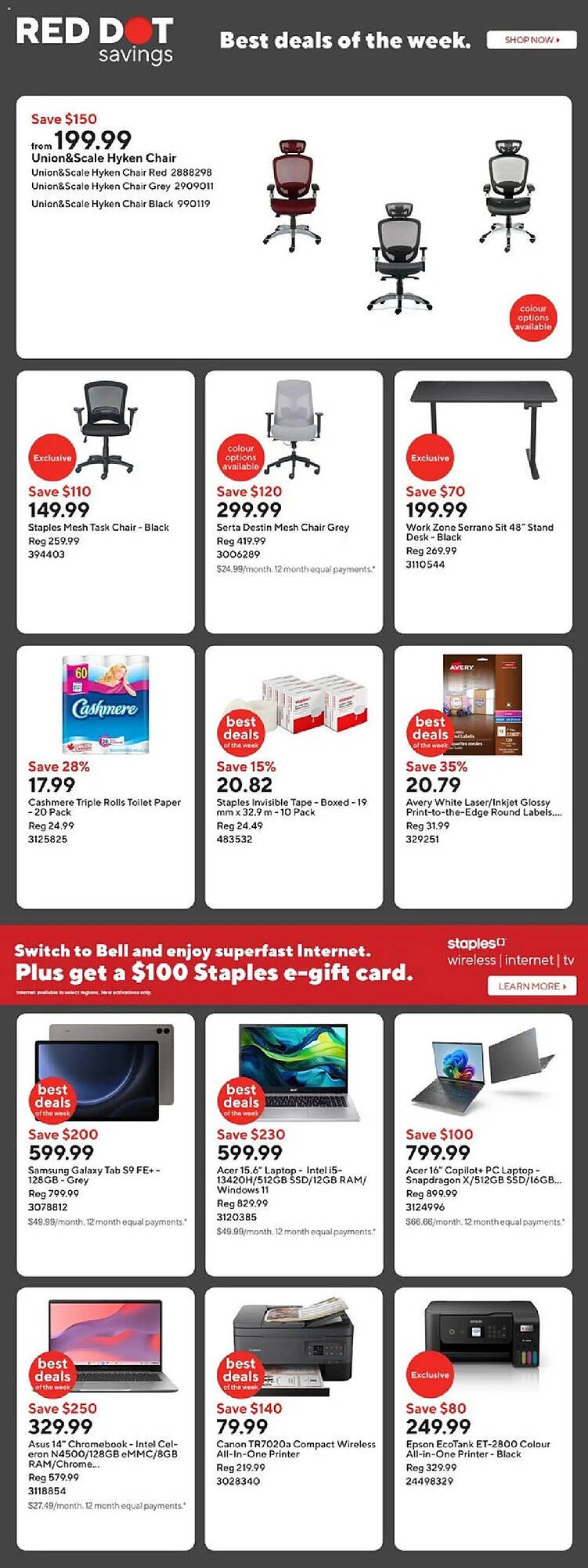 Staples flyer