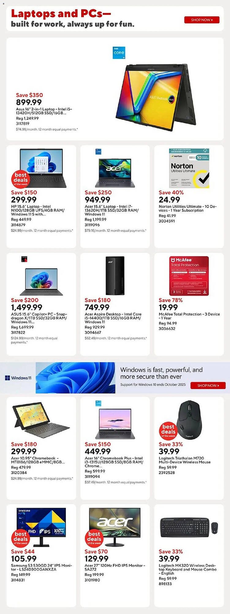 Staples flyer