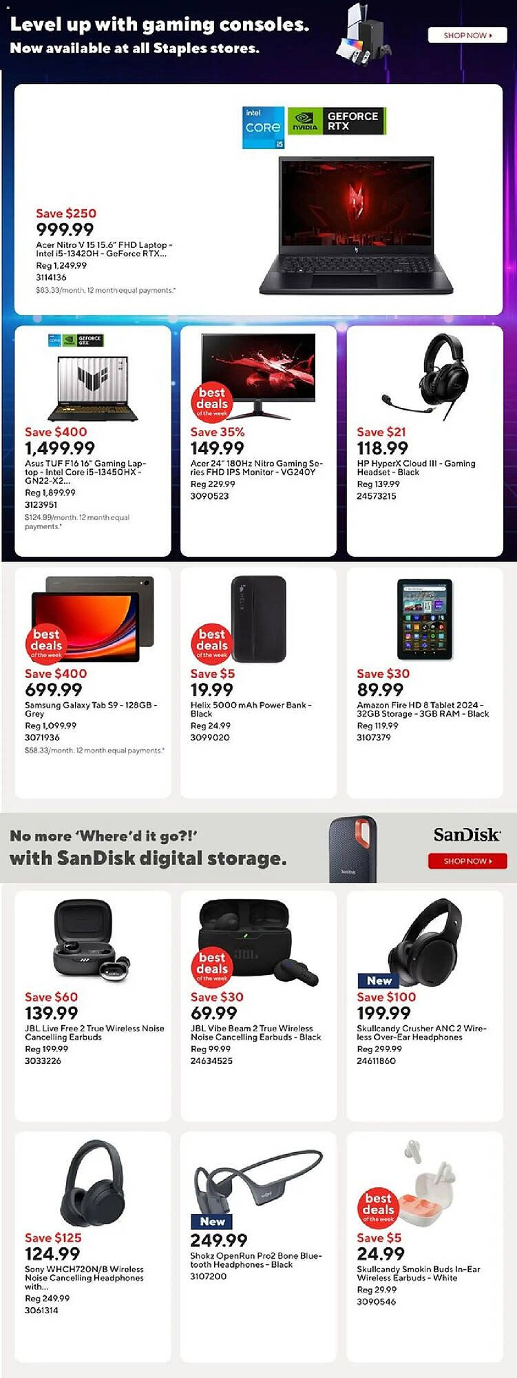 Staples flyer