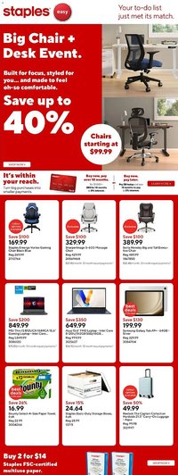 Staples flyer