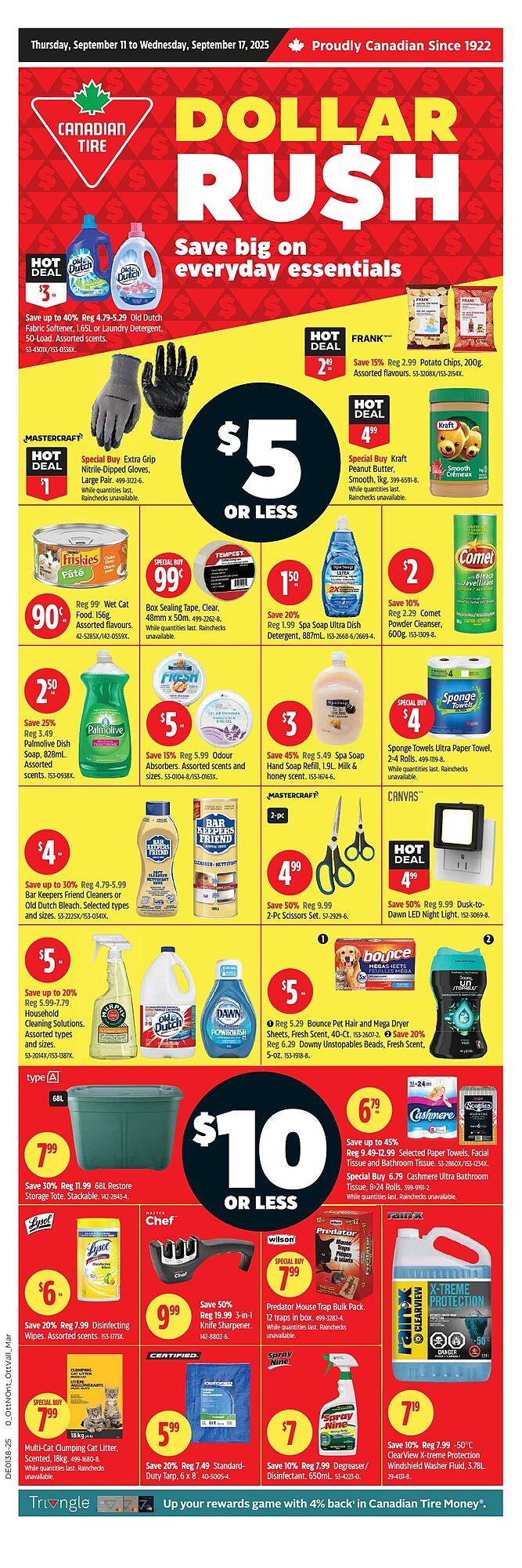 Canadian Tire flyer (2025-09-11 - 2025-09-17) | 1