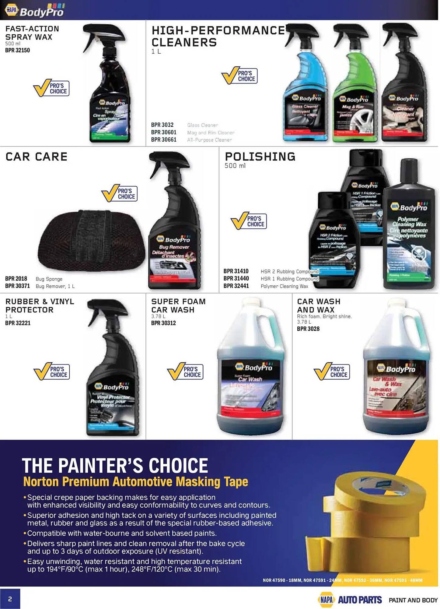 NAPA Auto Parts flyer