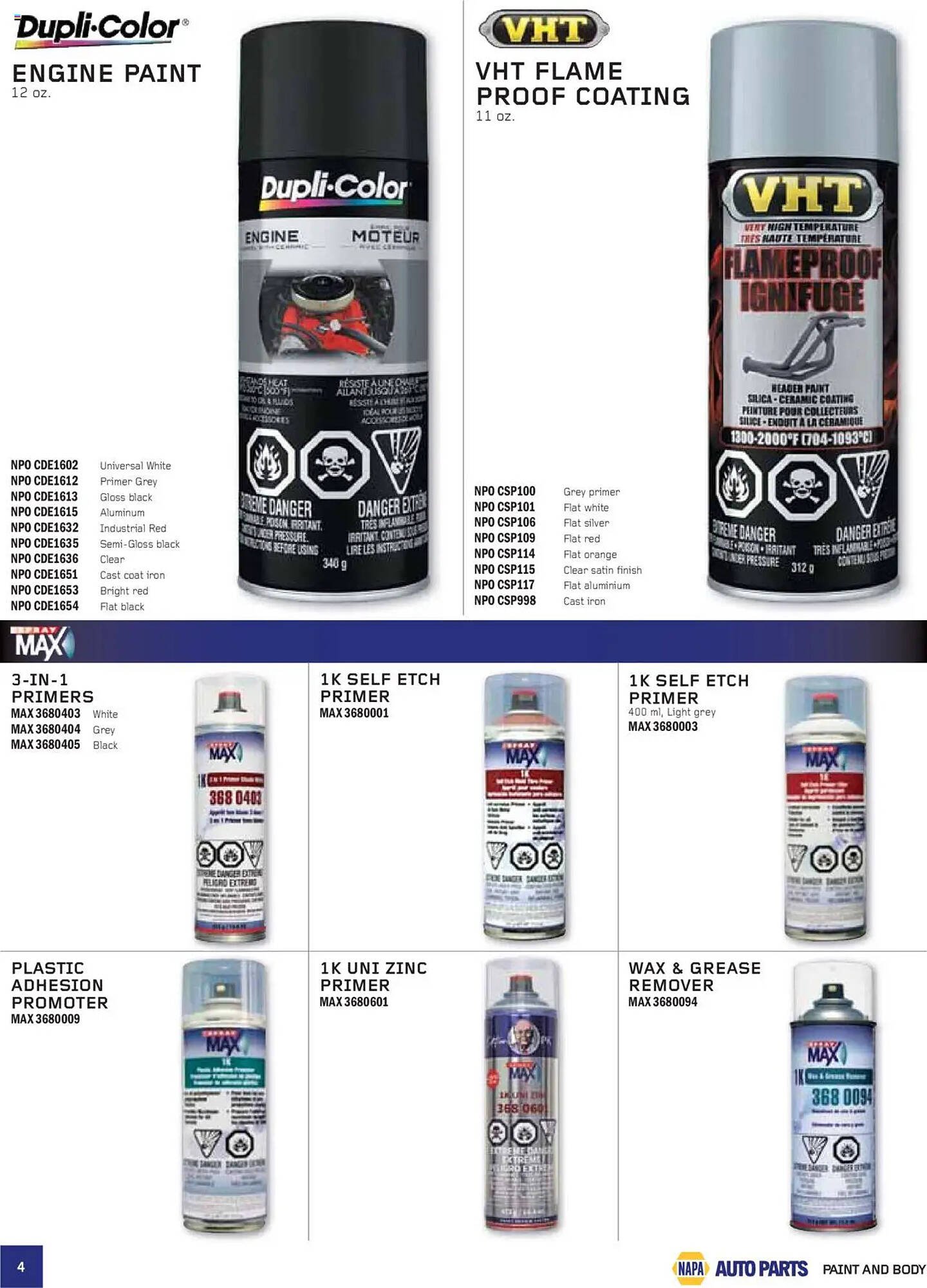 NAPA Auto Parts flyer