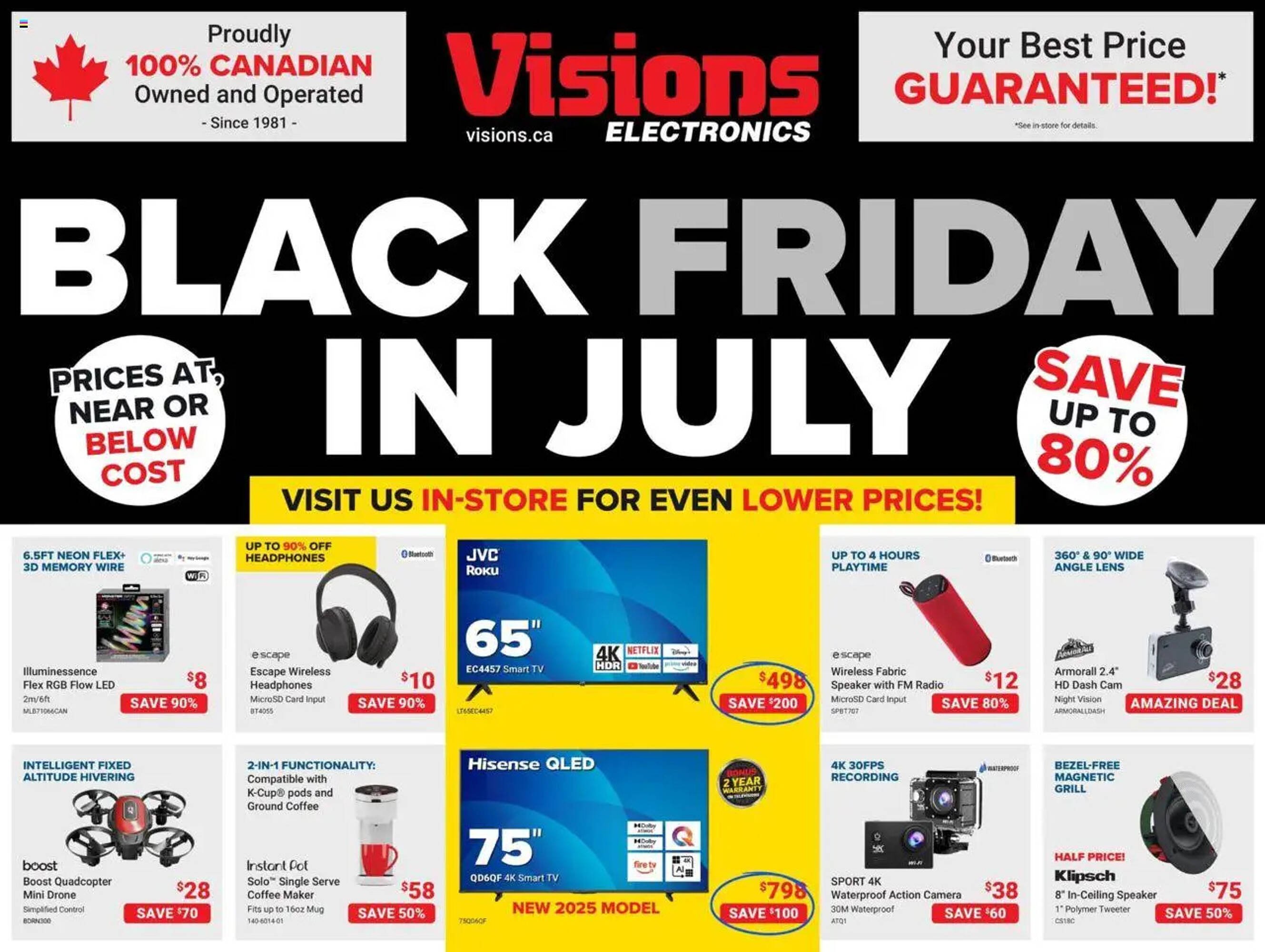 Visions Electronics flyer (2025-07-25 - 2025-08-01) | 1