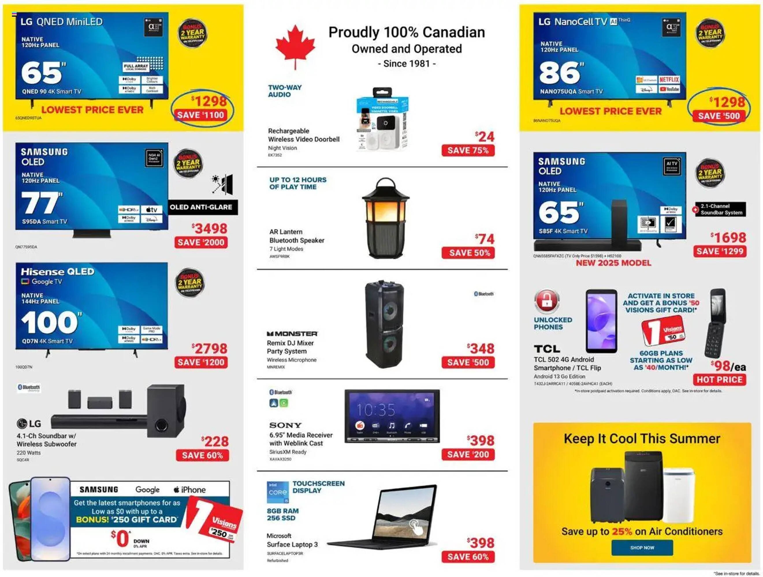Visions Electronics flyer