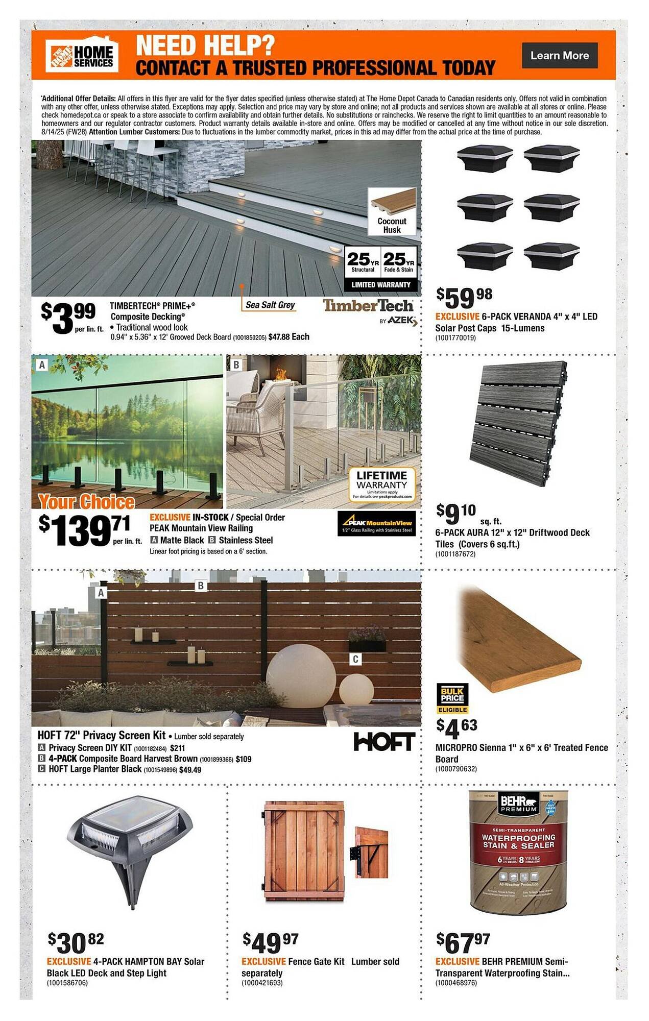 Home Depot flyer
