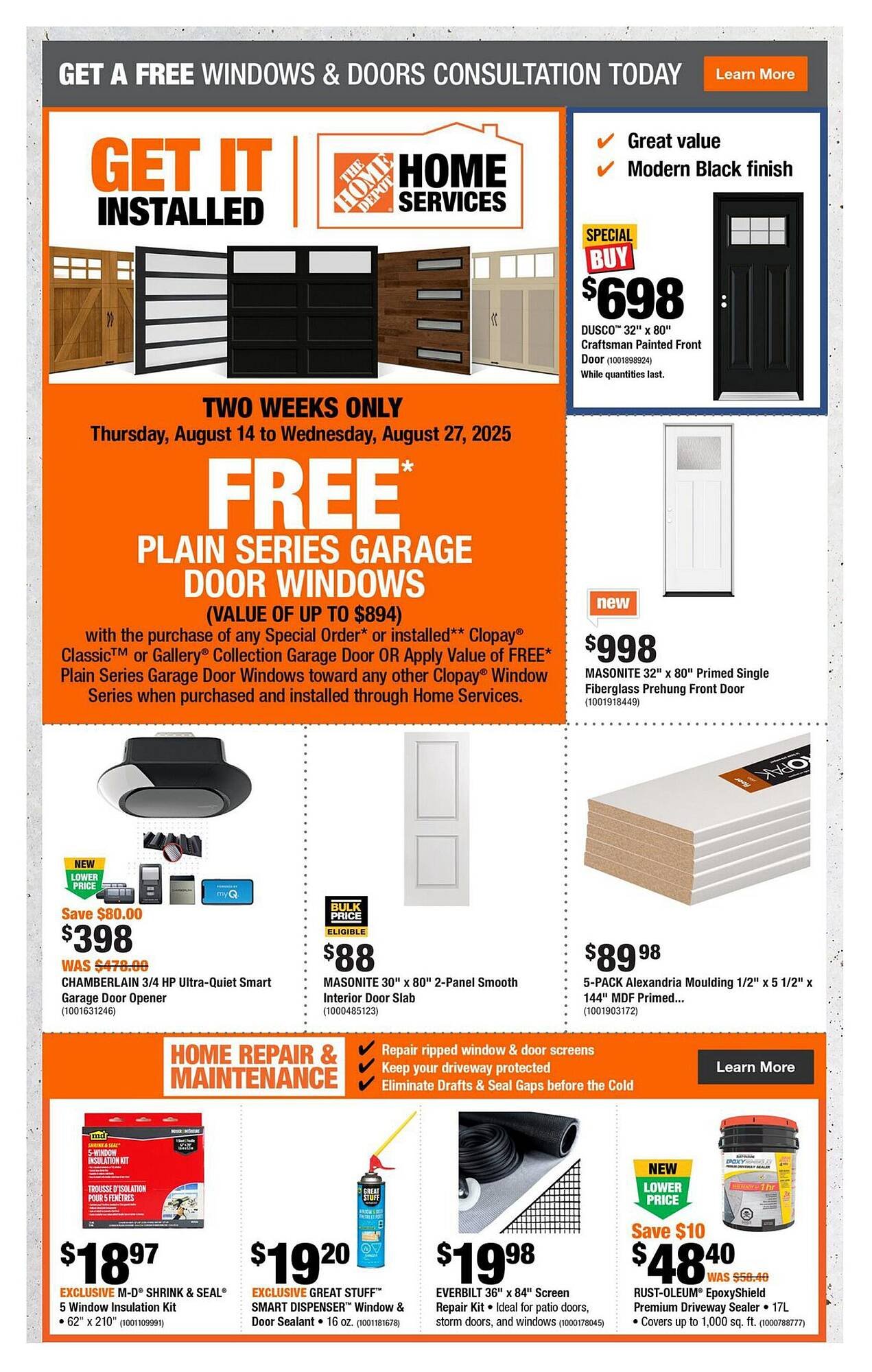 Home Depot flyer