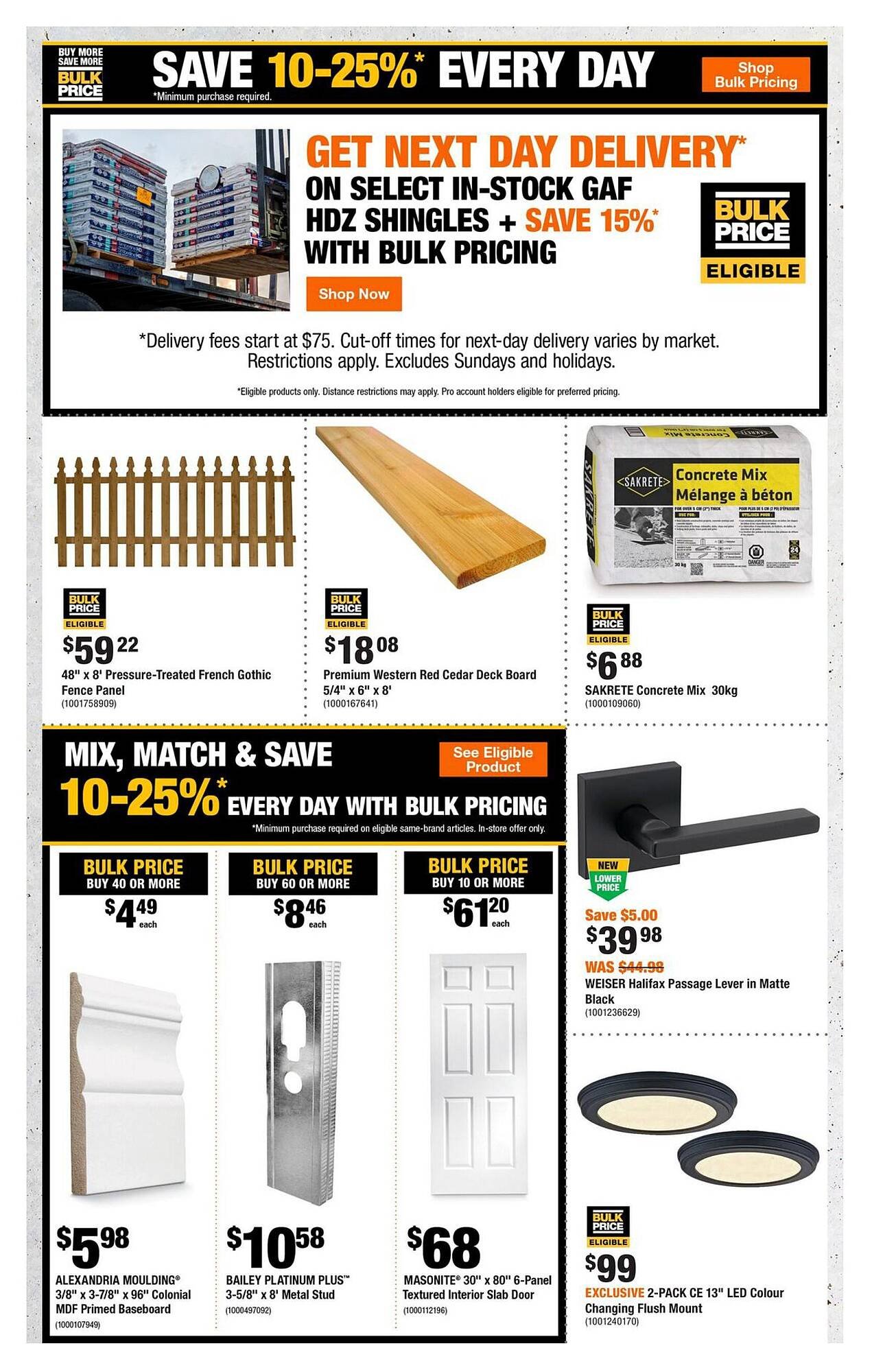Home Depot flyer