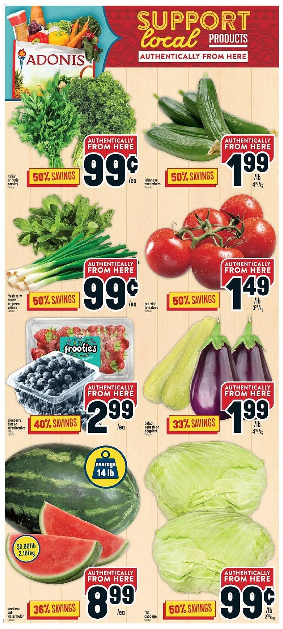 Marché Adonis flyer