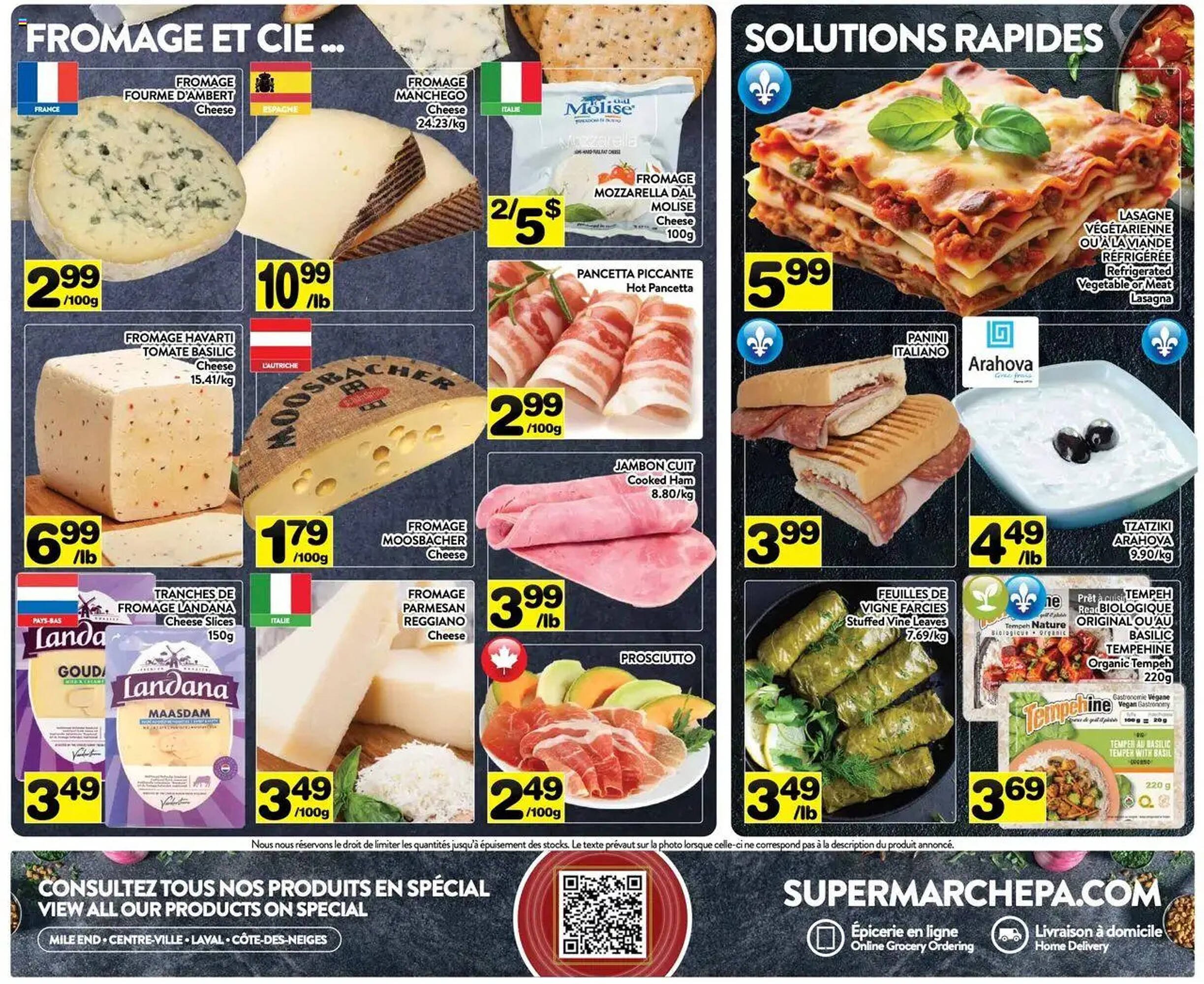 Supermarché PA flyer