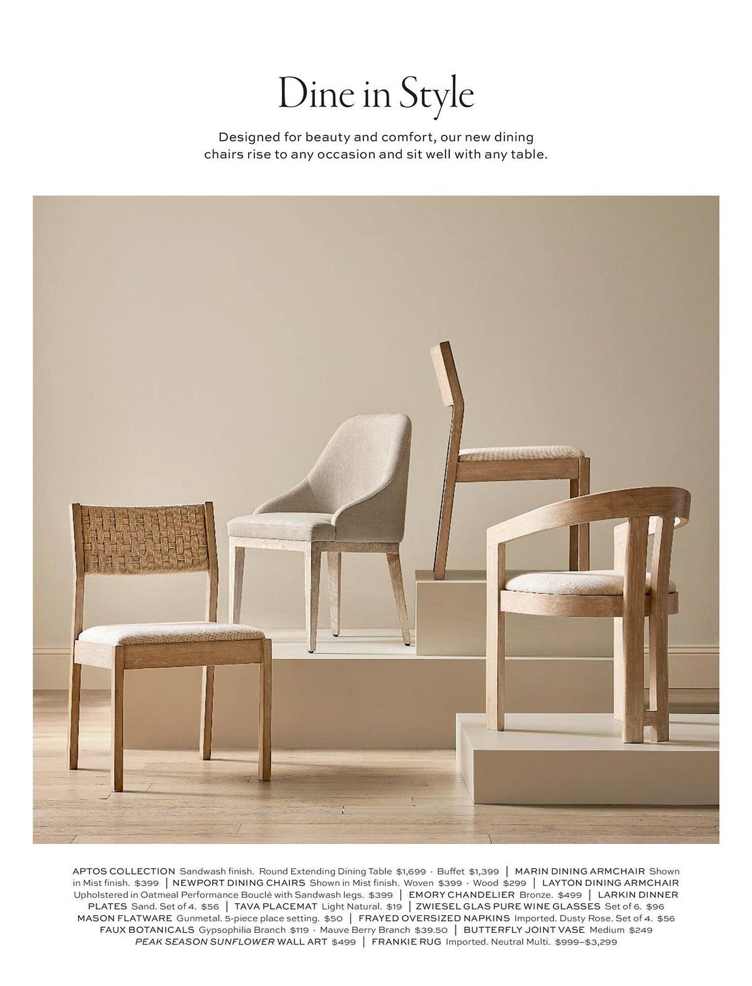Pottery Barn flyer