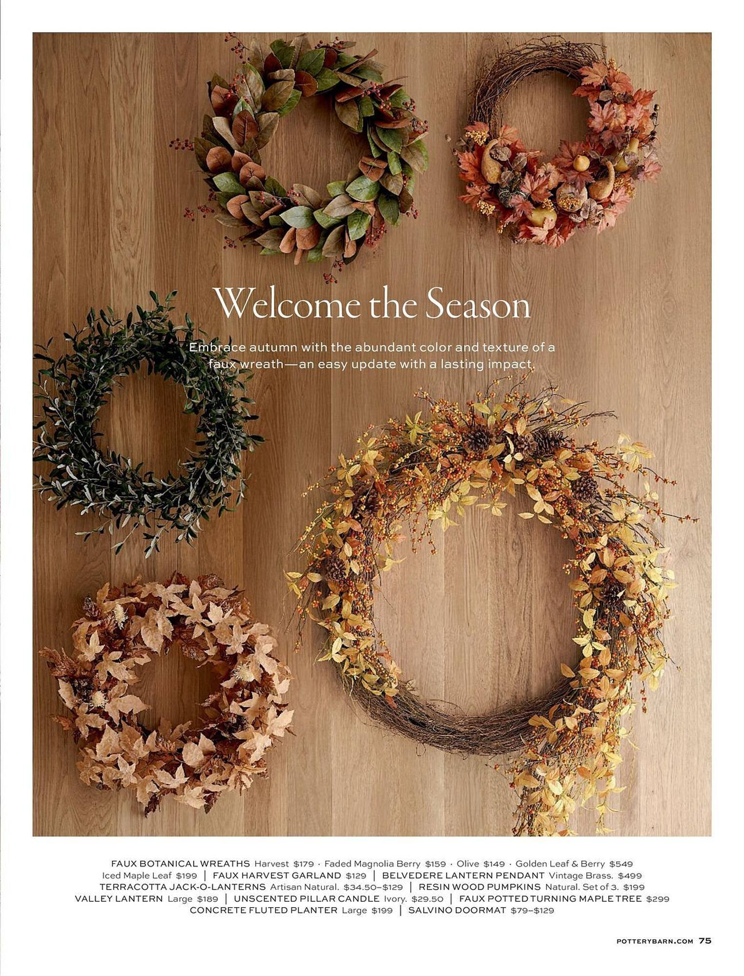 Pottery Barn flyer