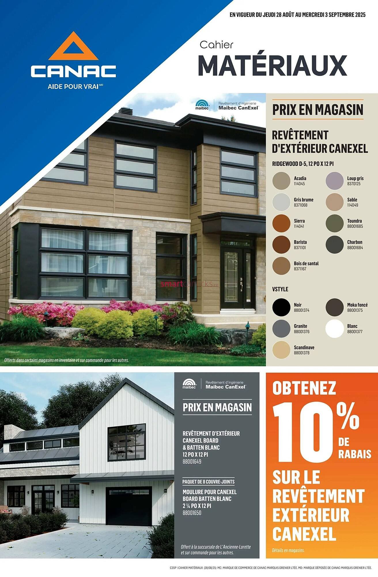 Canac flyer