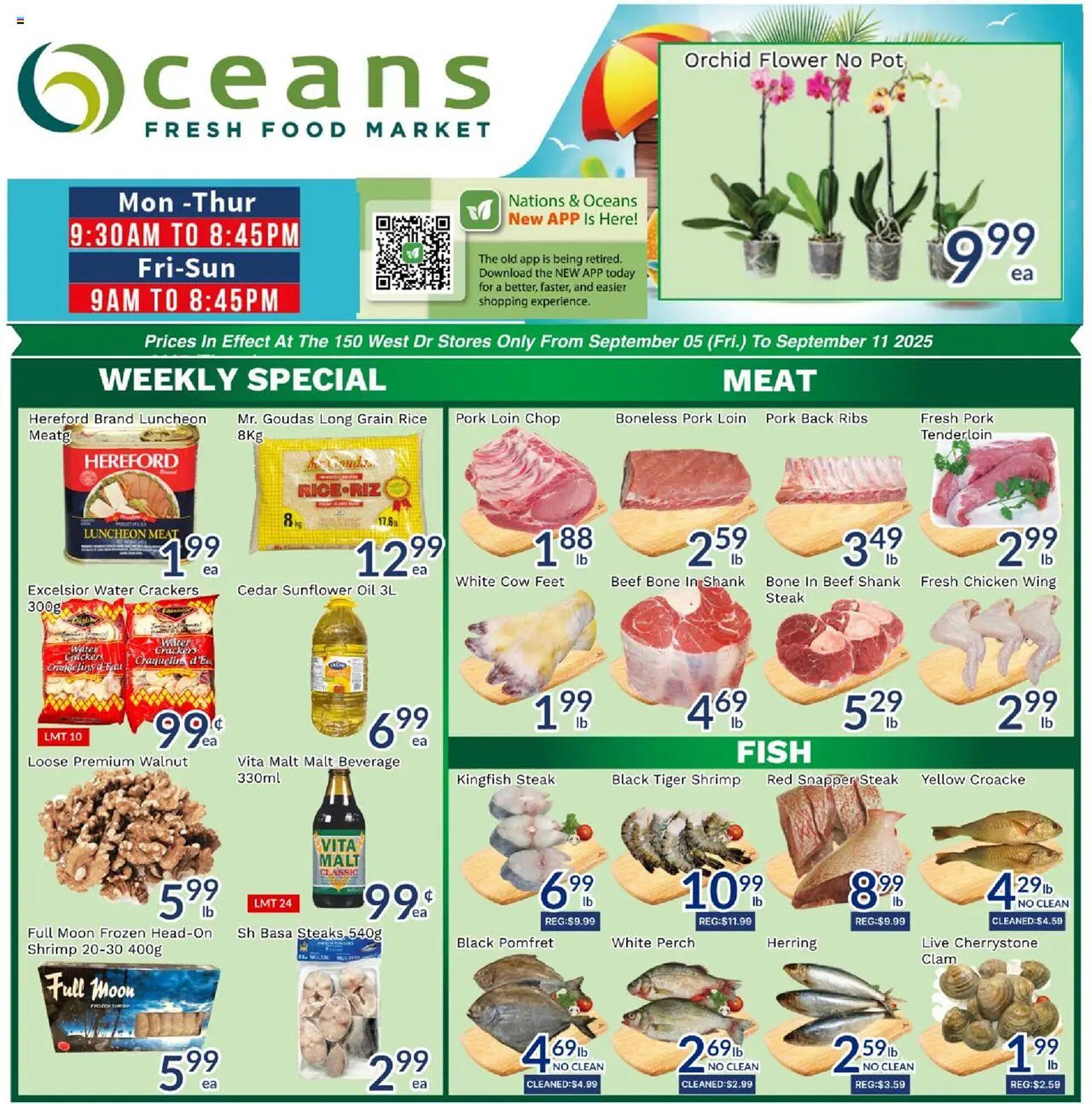 Oceans Fresh Food Market flyer (2025-09-05 - 2025-09-12) | 1
