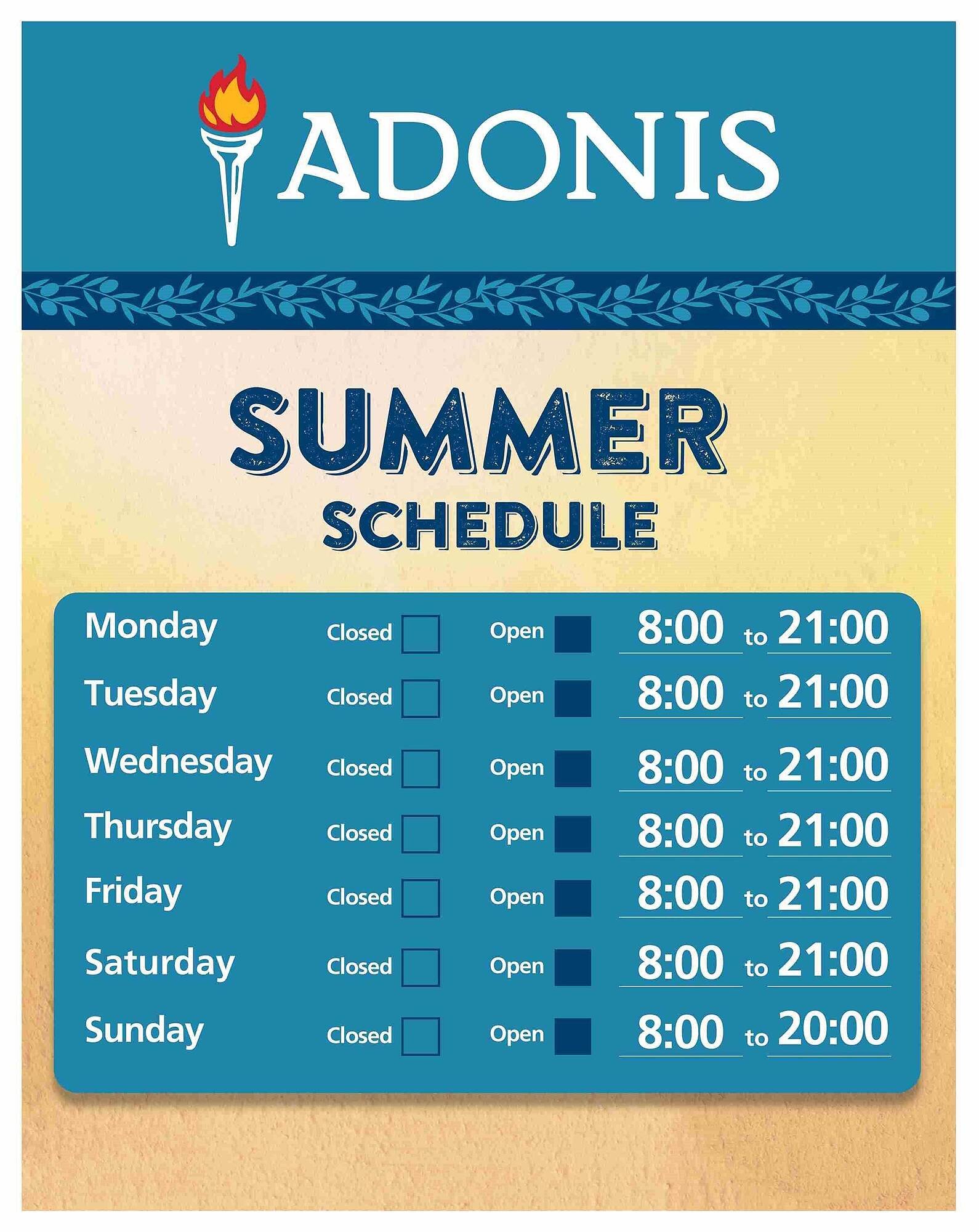 Marché Adonis flyer