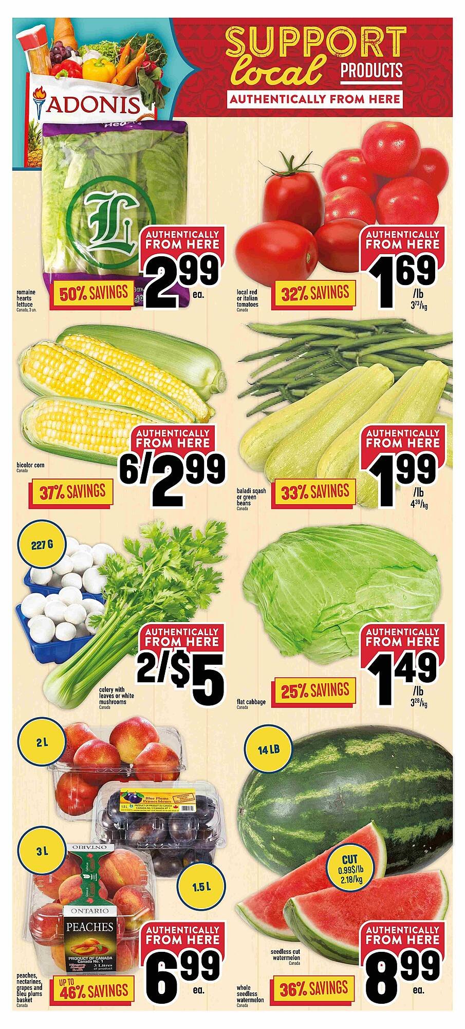 Marché Adonis flyer