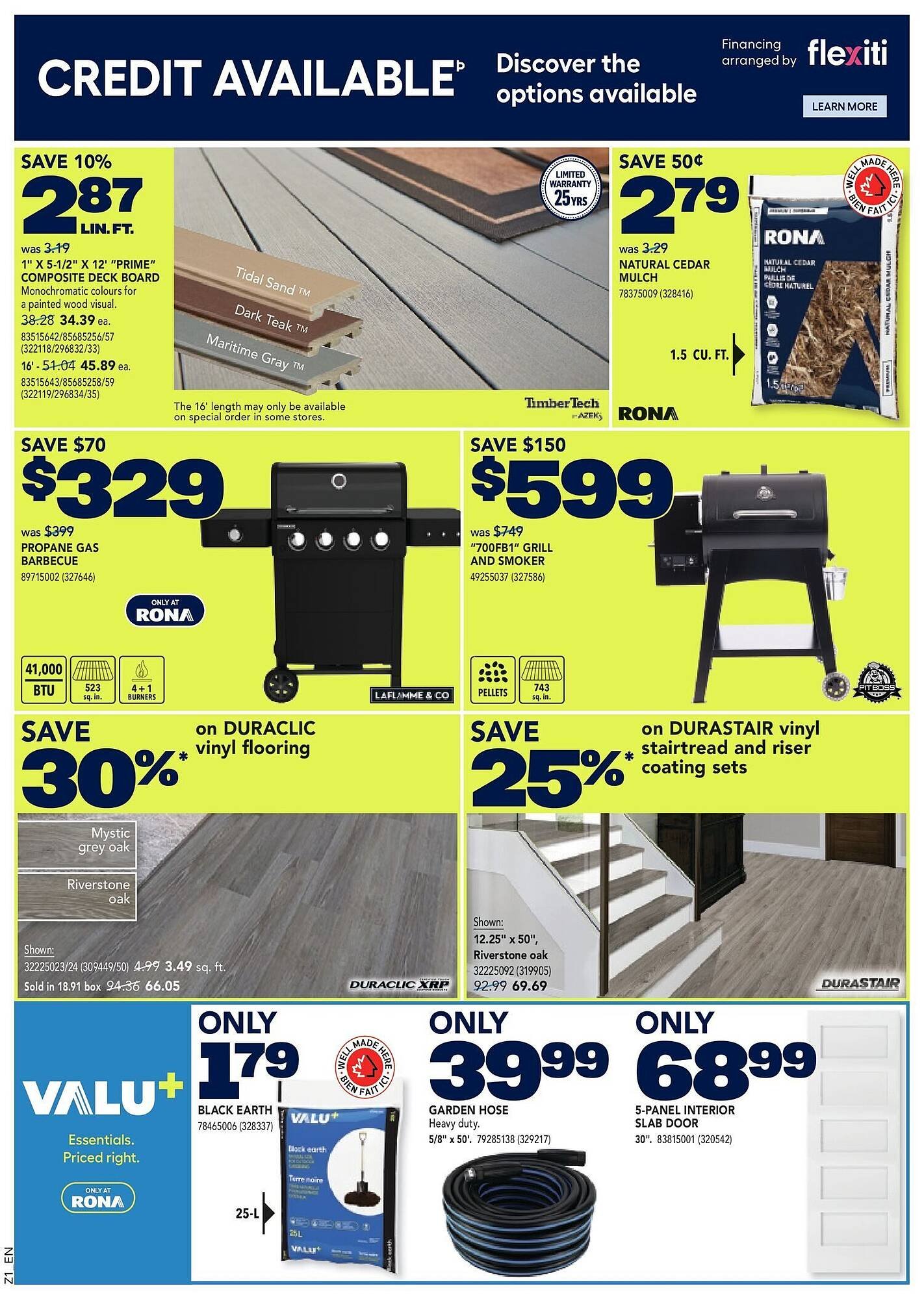 RONA flyer