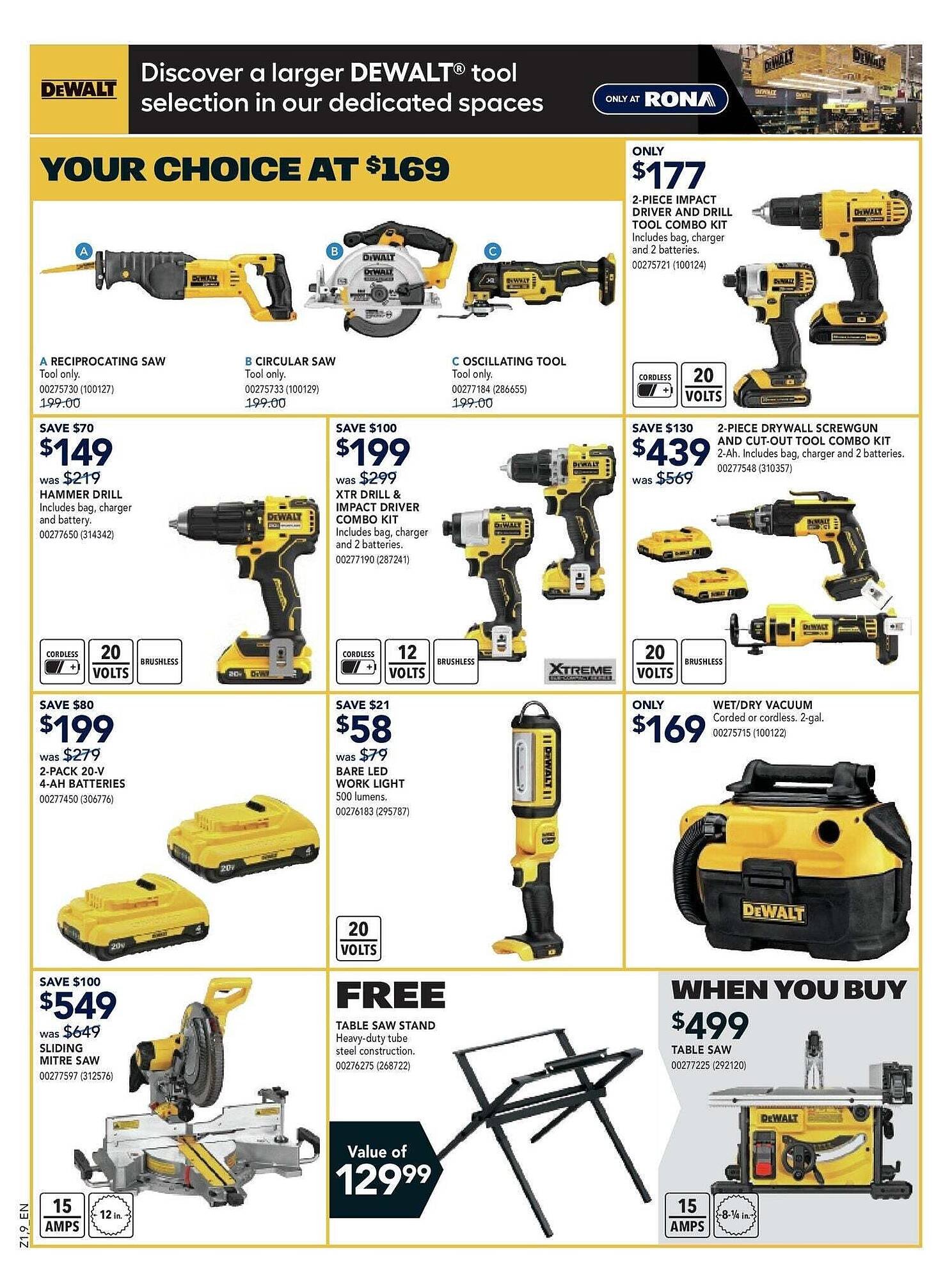 RONA flyer