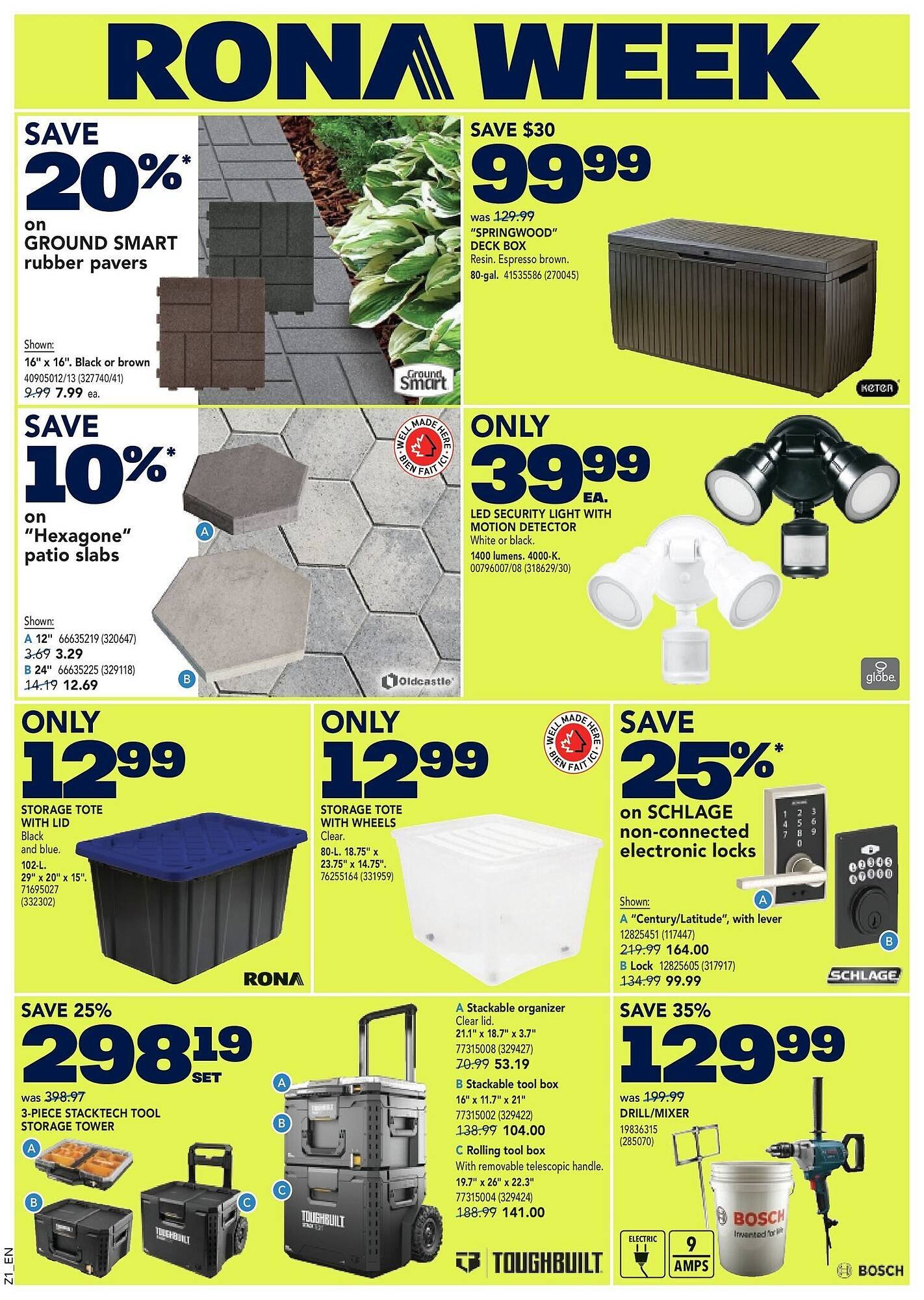RONA flyer