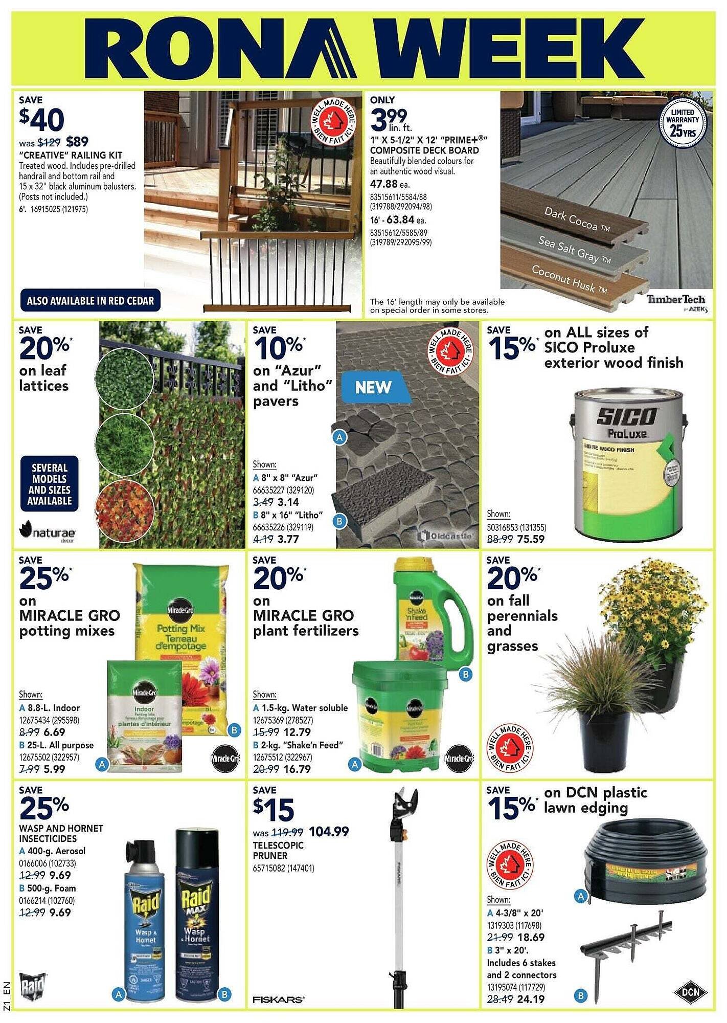 RONA flyer