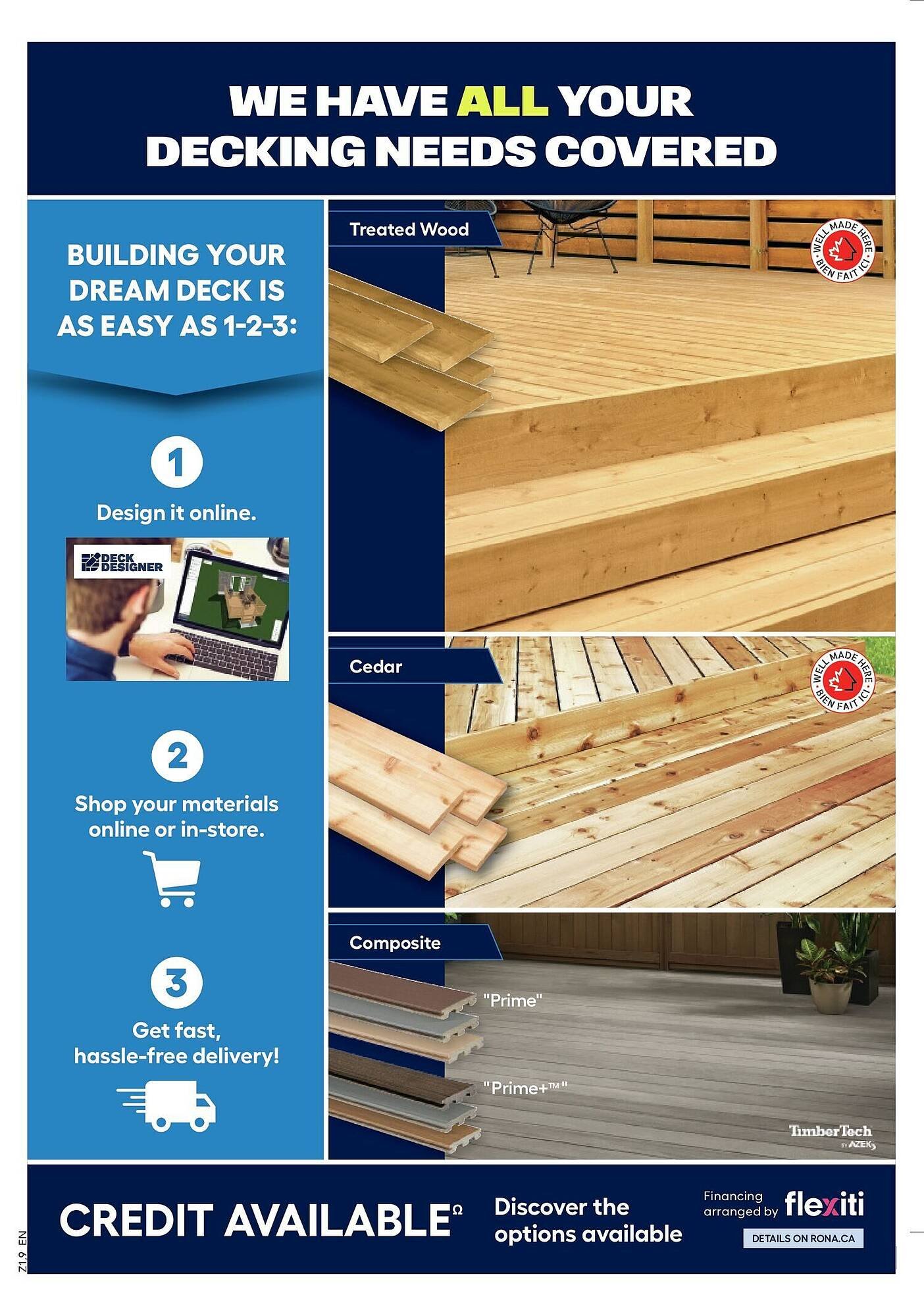 RONA flyer