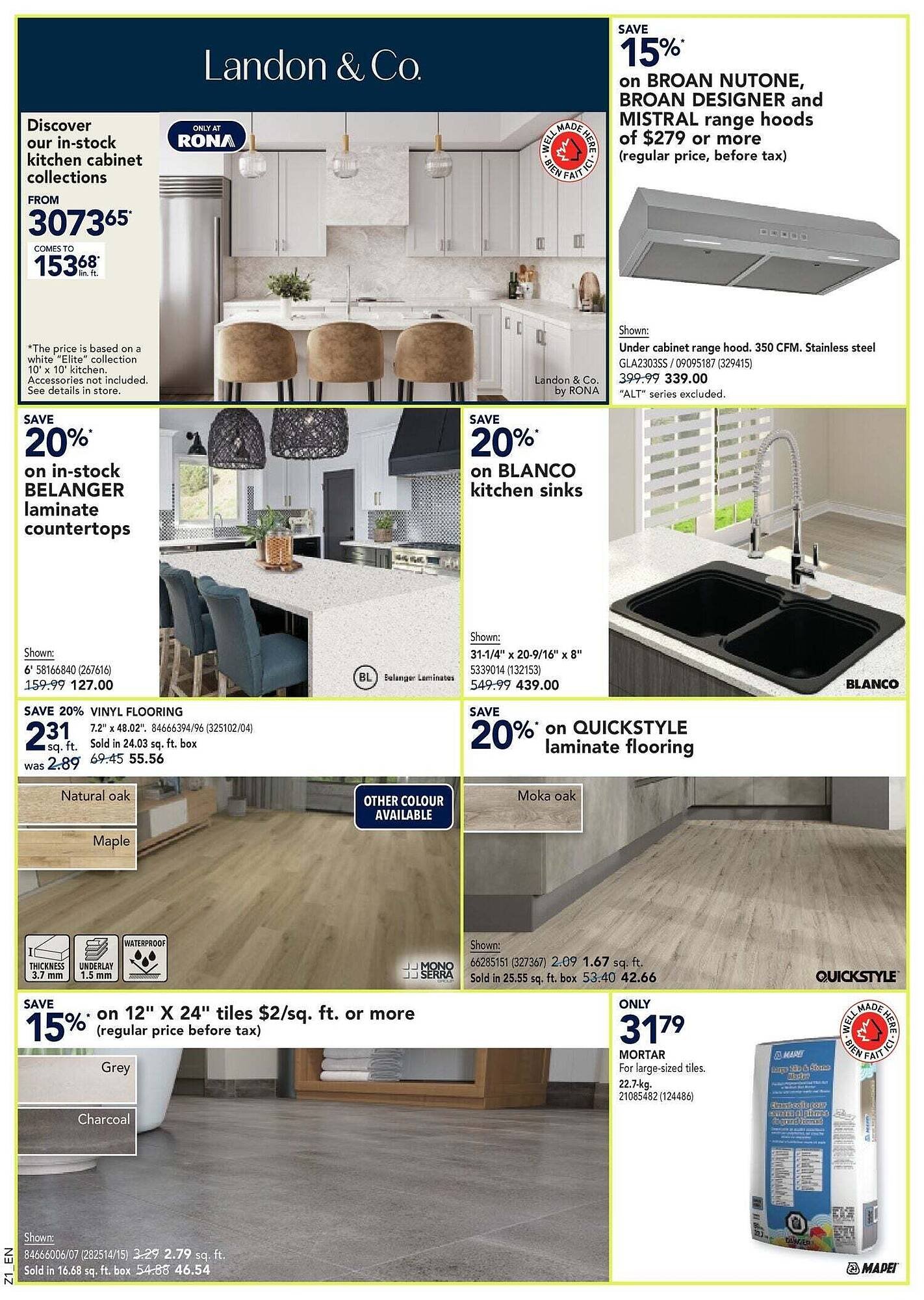 RONA flyer