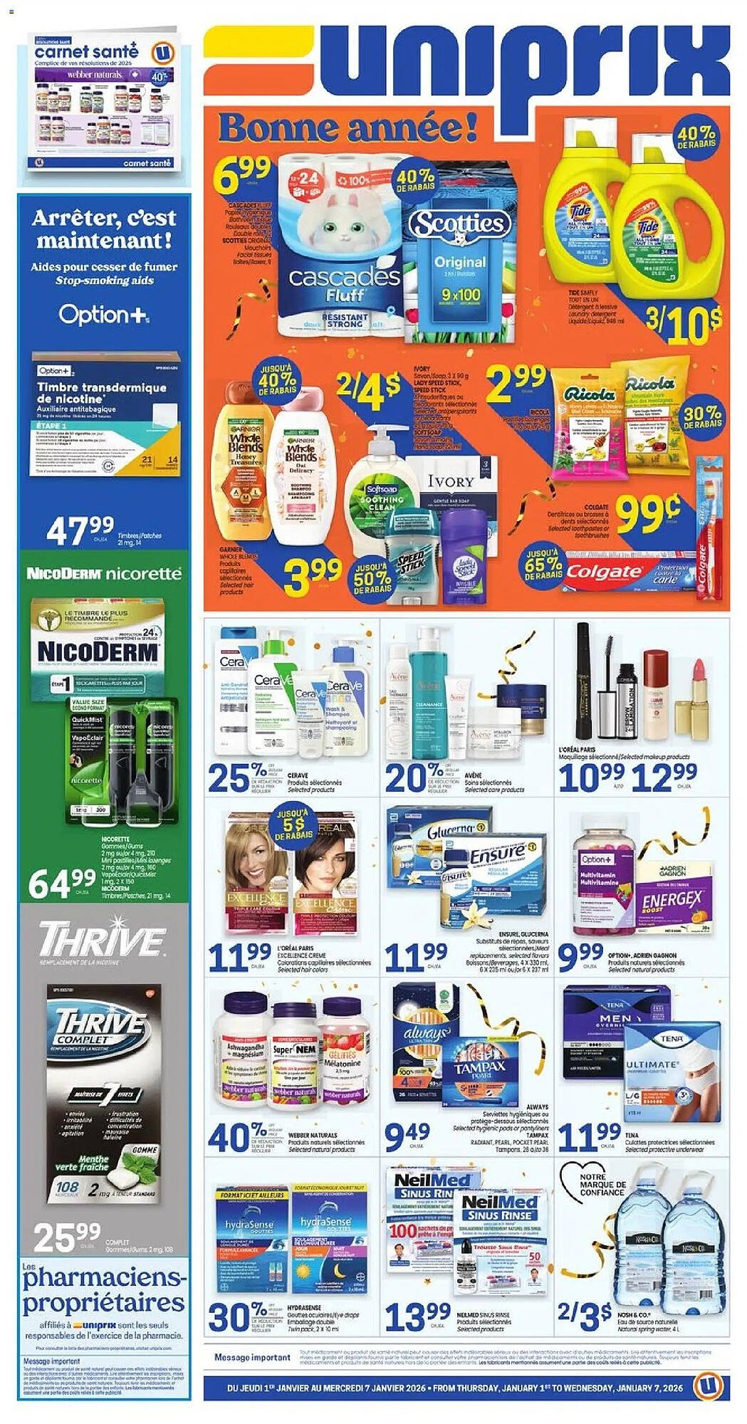 Uniprix flyer (2026-01-01 - 2026-01-08) | 1
