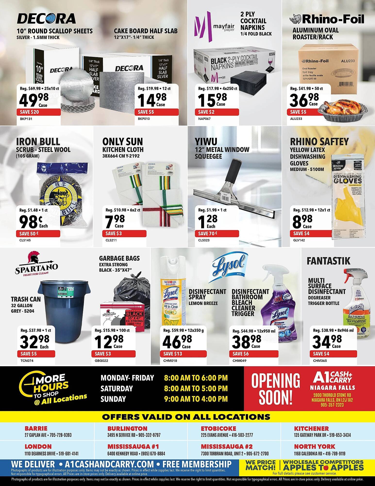 A1 Cash And Carry flyer