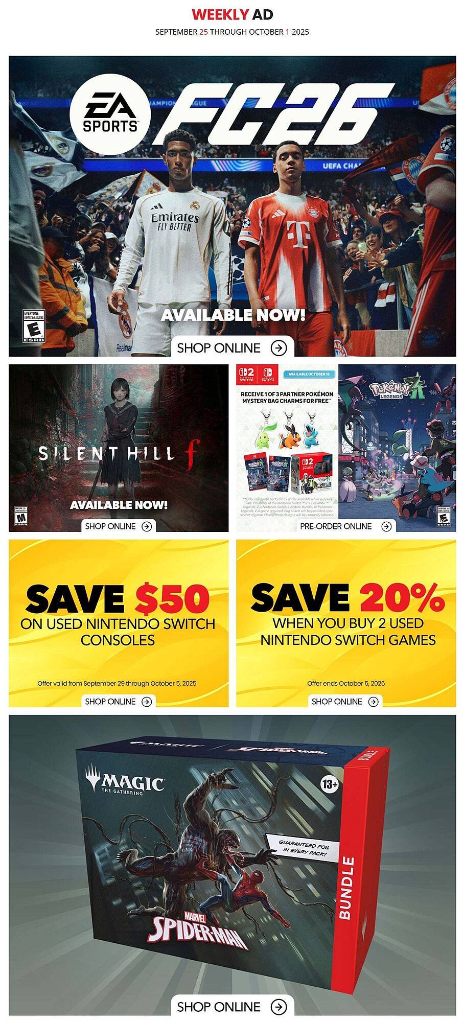 GameStop flyer (2025-09-27 - 2025-10-03) | 1