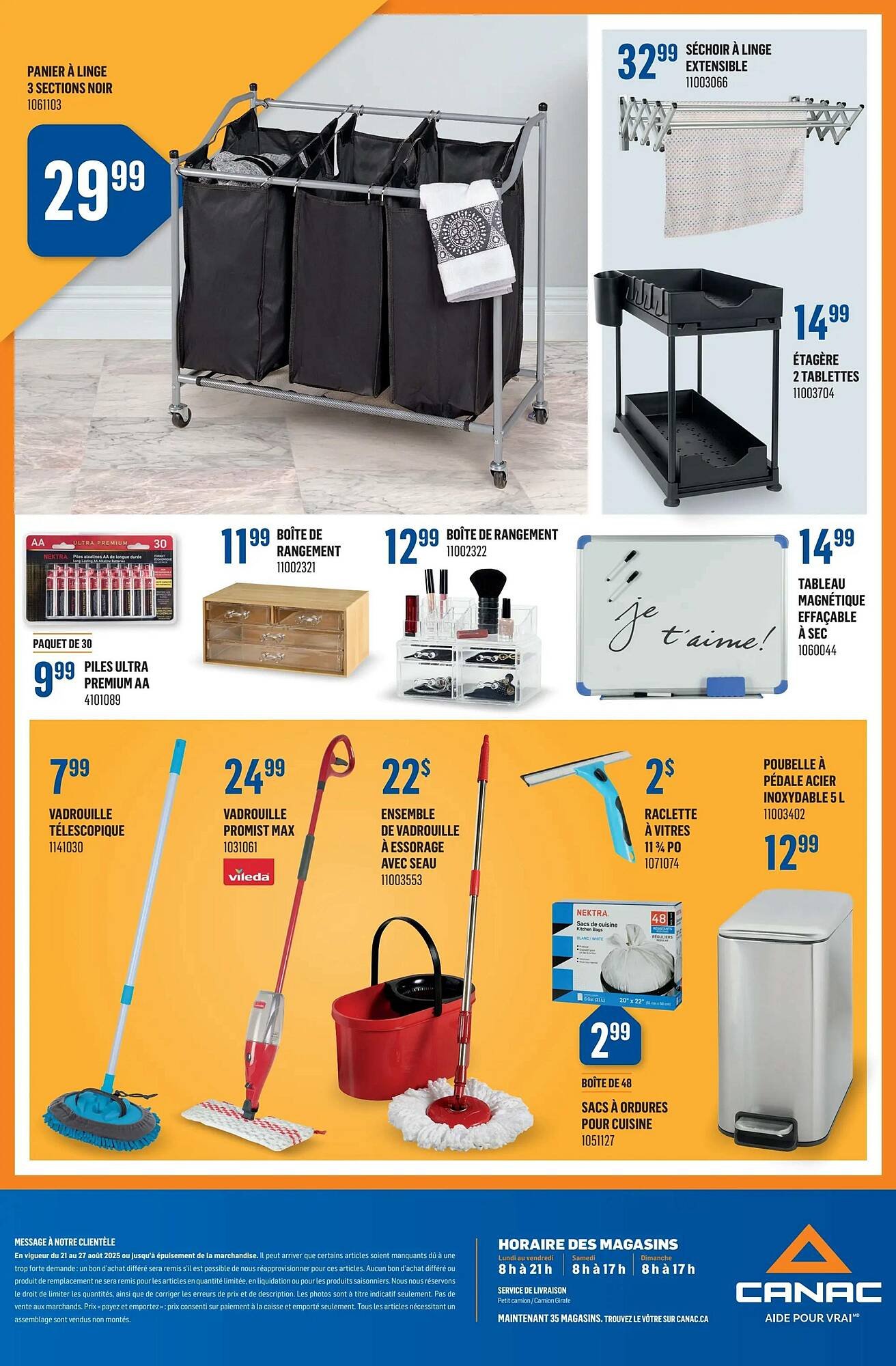 Canac flyer