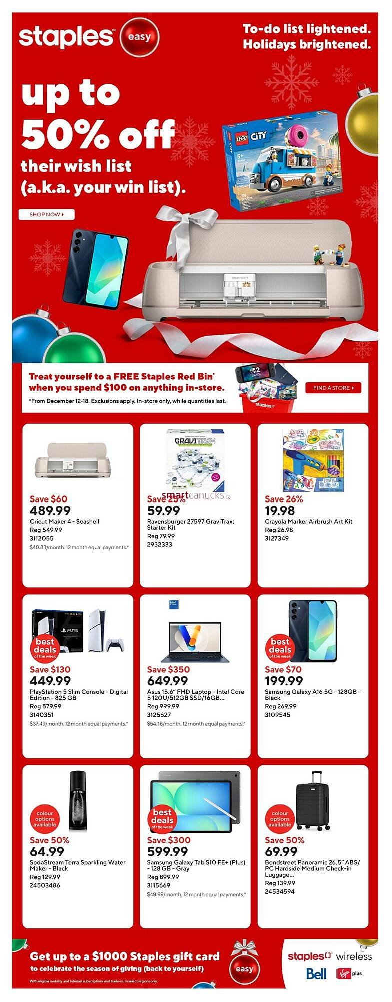 Staples flyer (2025-12-12 - 2025-12-18) | 1