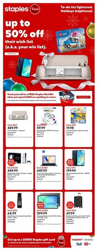 Staples flyer (2025-12-12 - 2025-12-18)